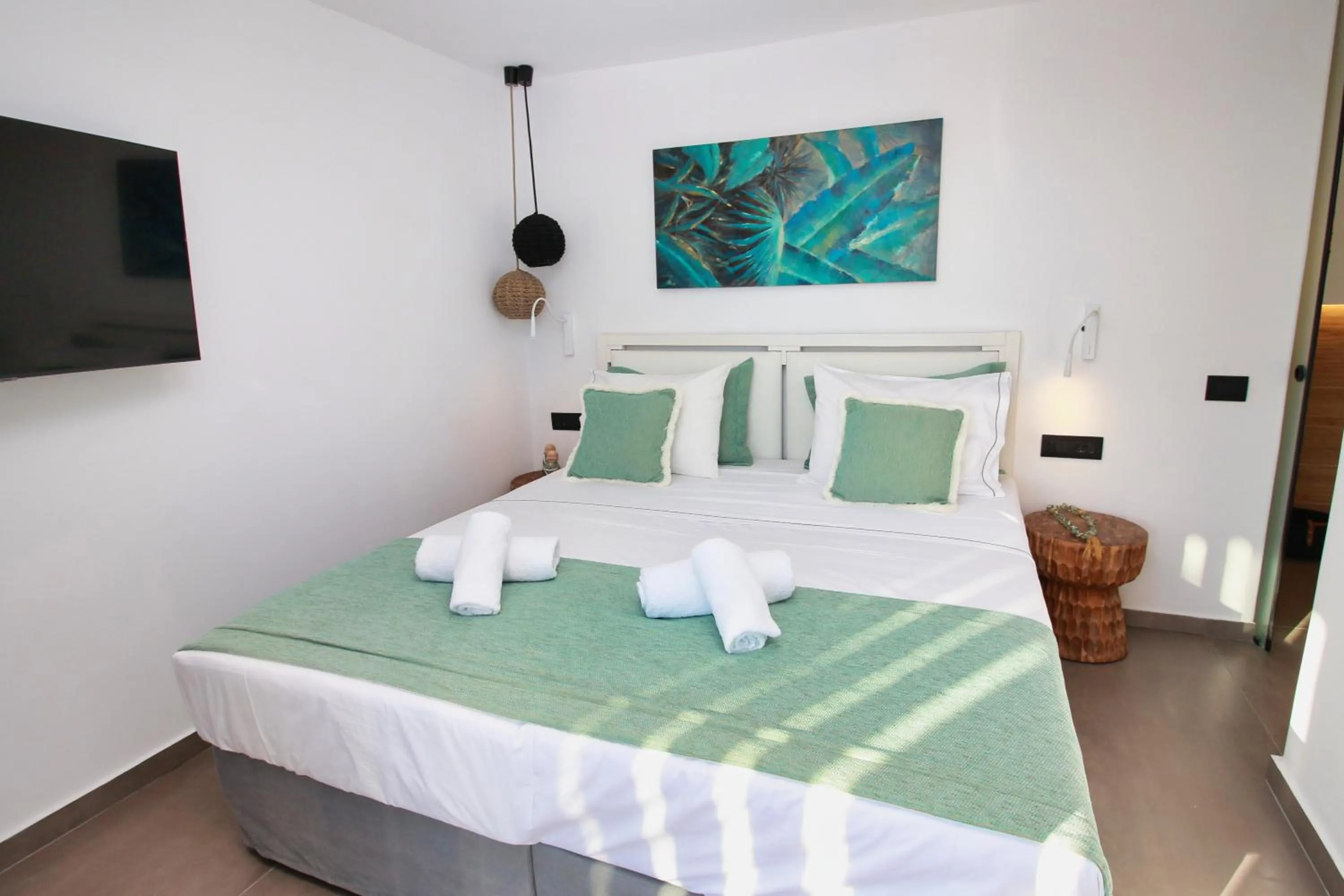 Bed in SeaCode Villas