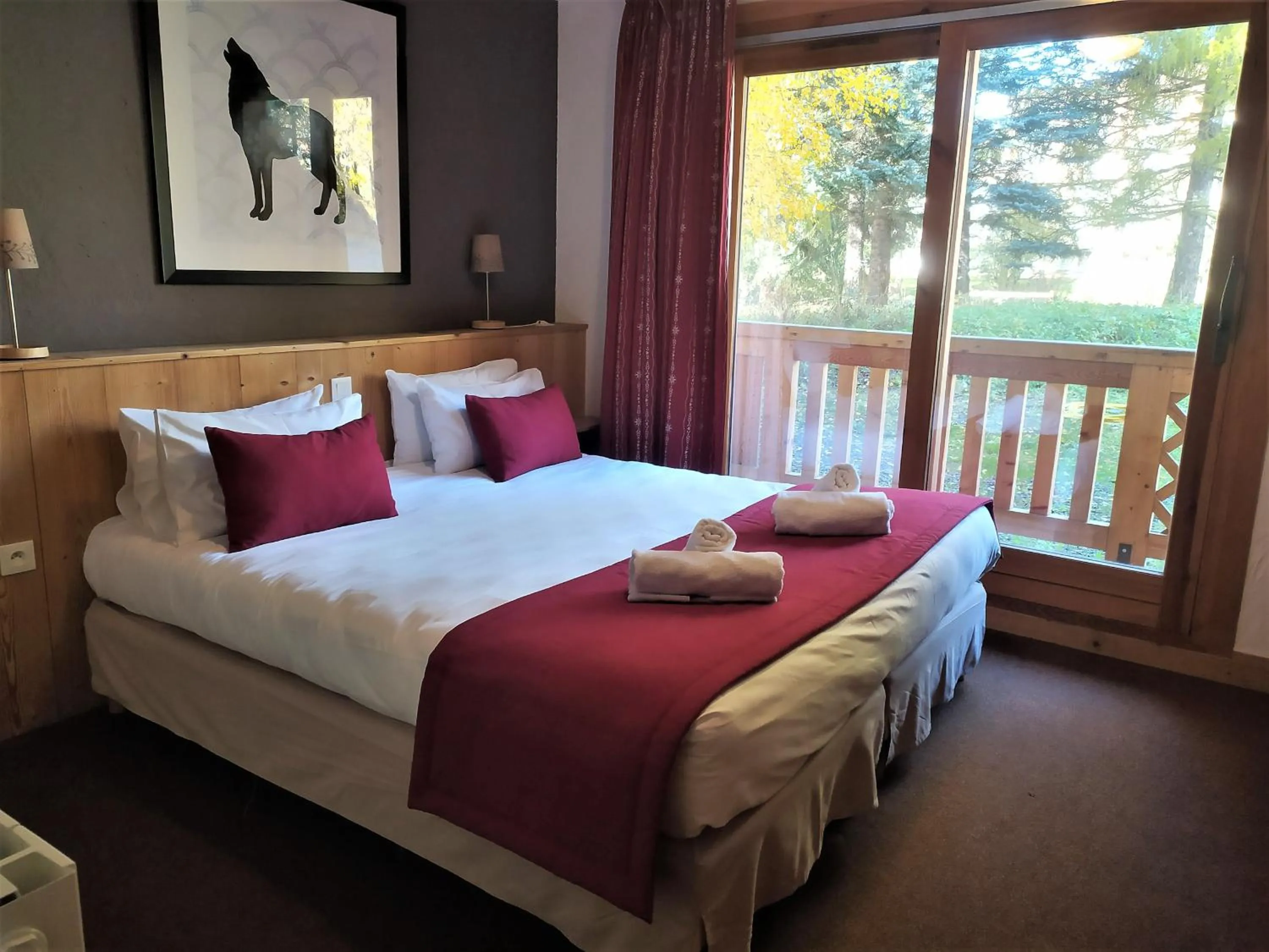 Bed in Hôtel Aalborg