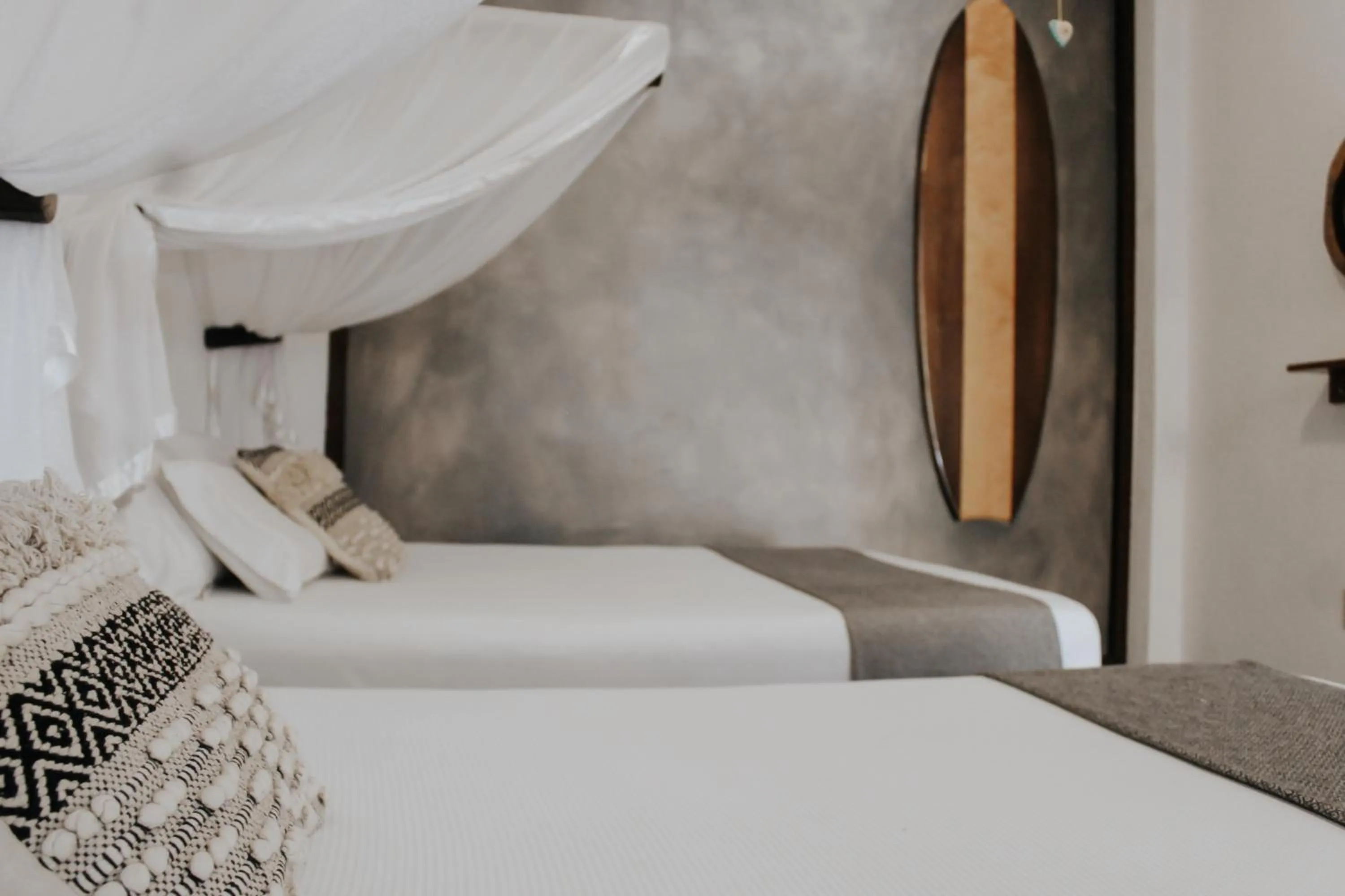 Bed in Casa de Olas Boutique Hotel