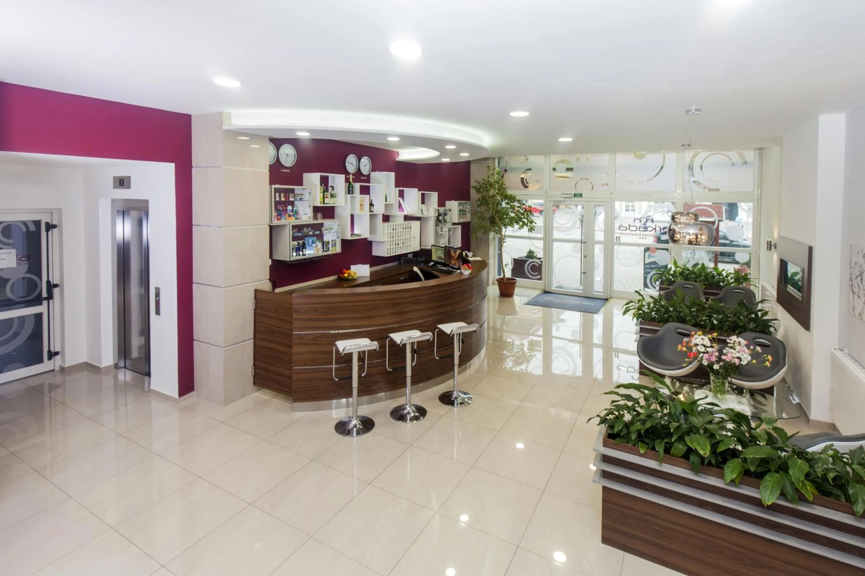 Lobby or reception in Hotel Arkáda