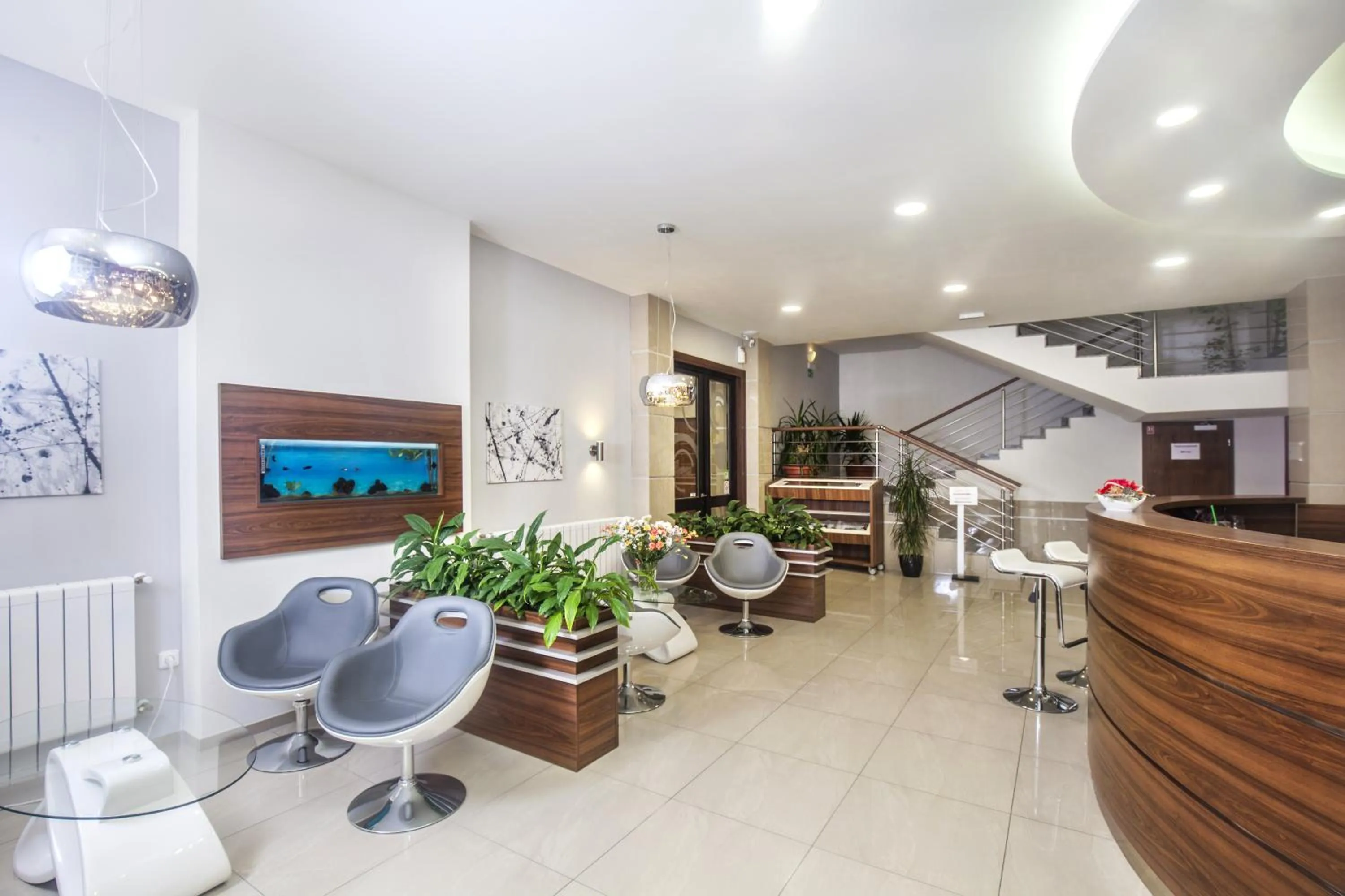 Lobby or reception in Hotel Arkáda