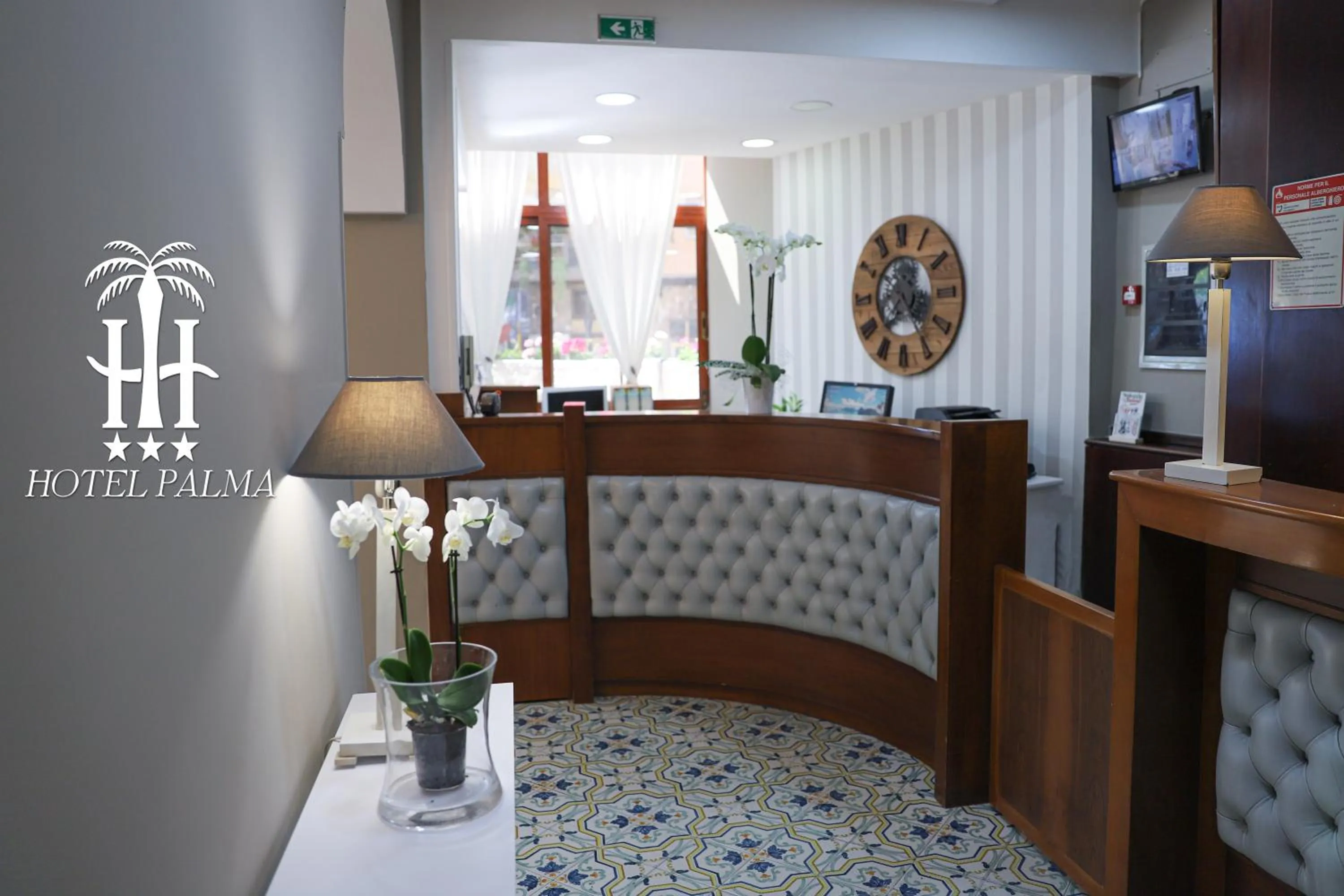 Lobby or reception in Hotel Palma