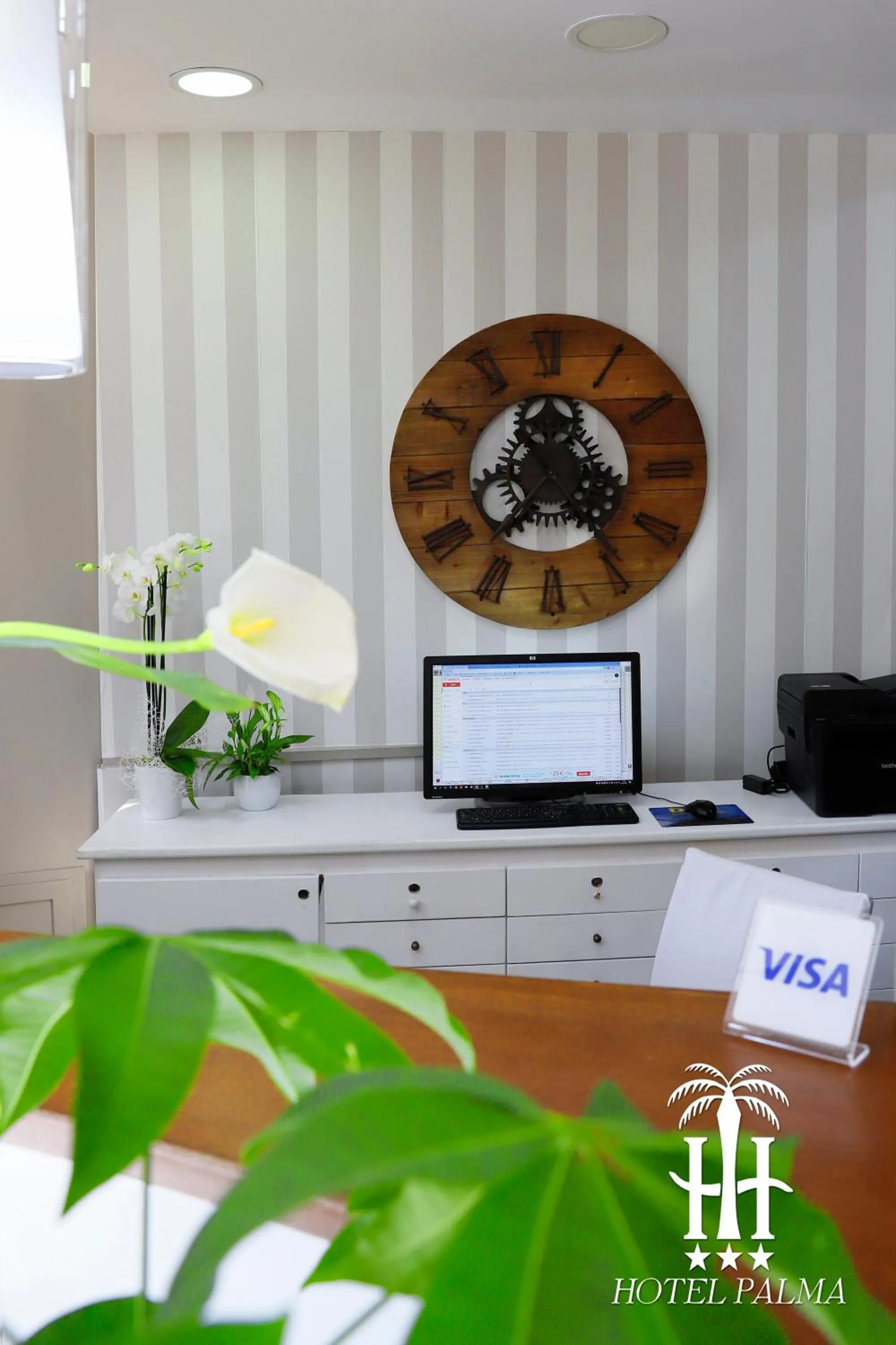 Lobby or reception in Hotel Palma