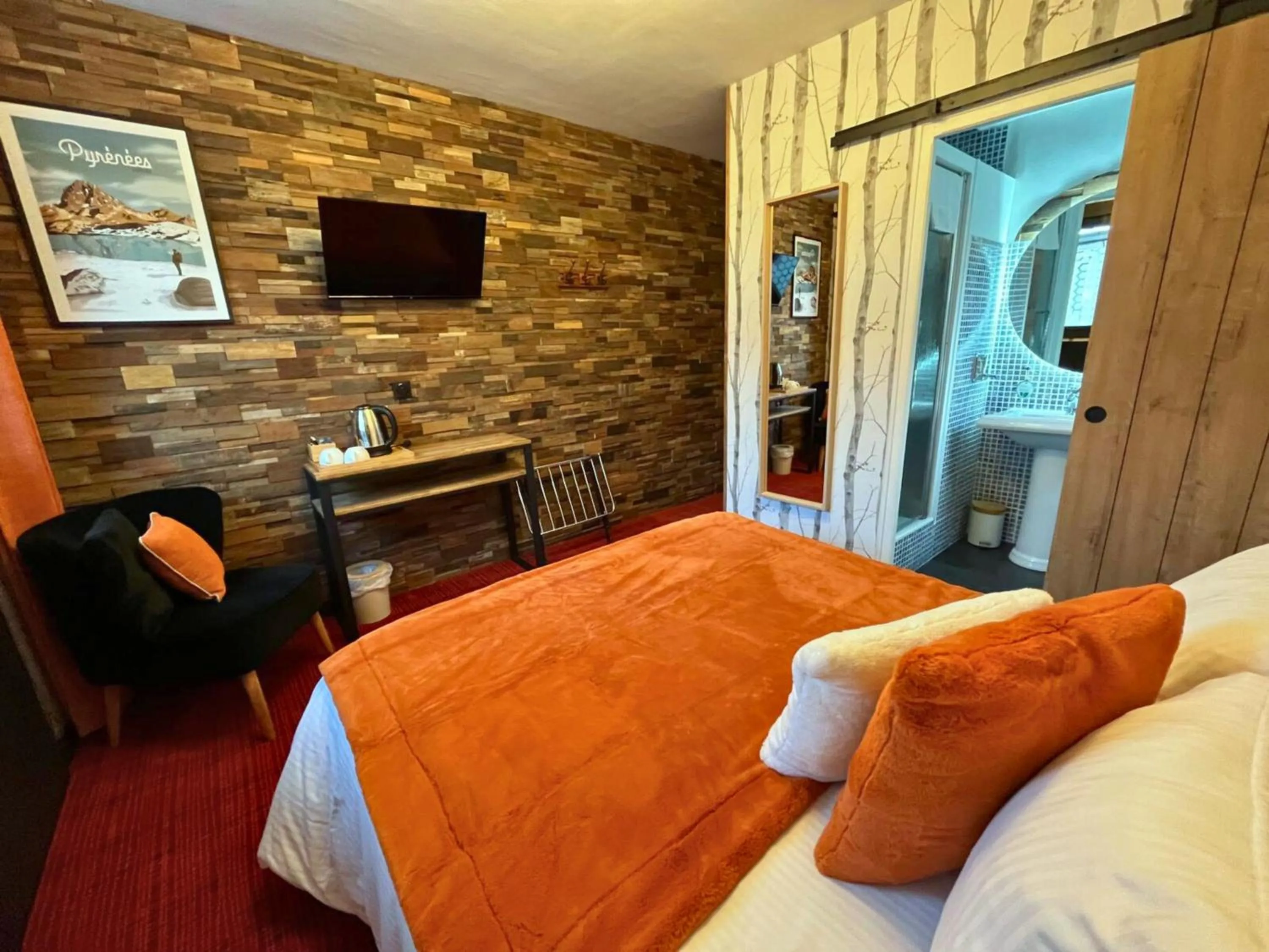 Bed in Hôtel La Rencluse