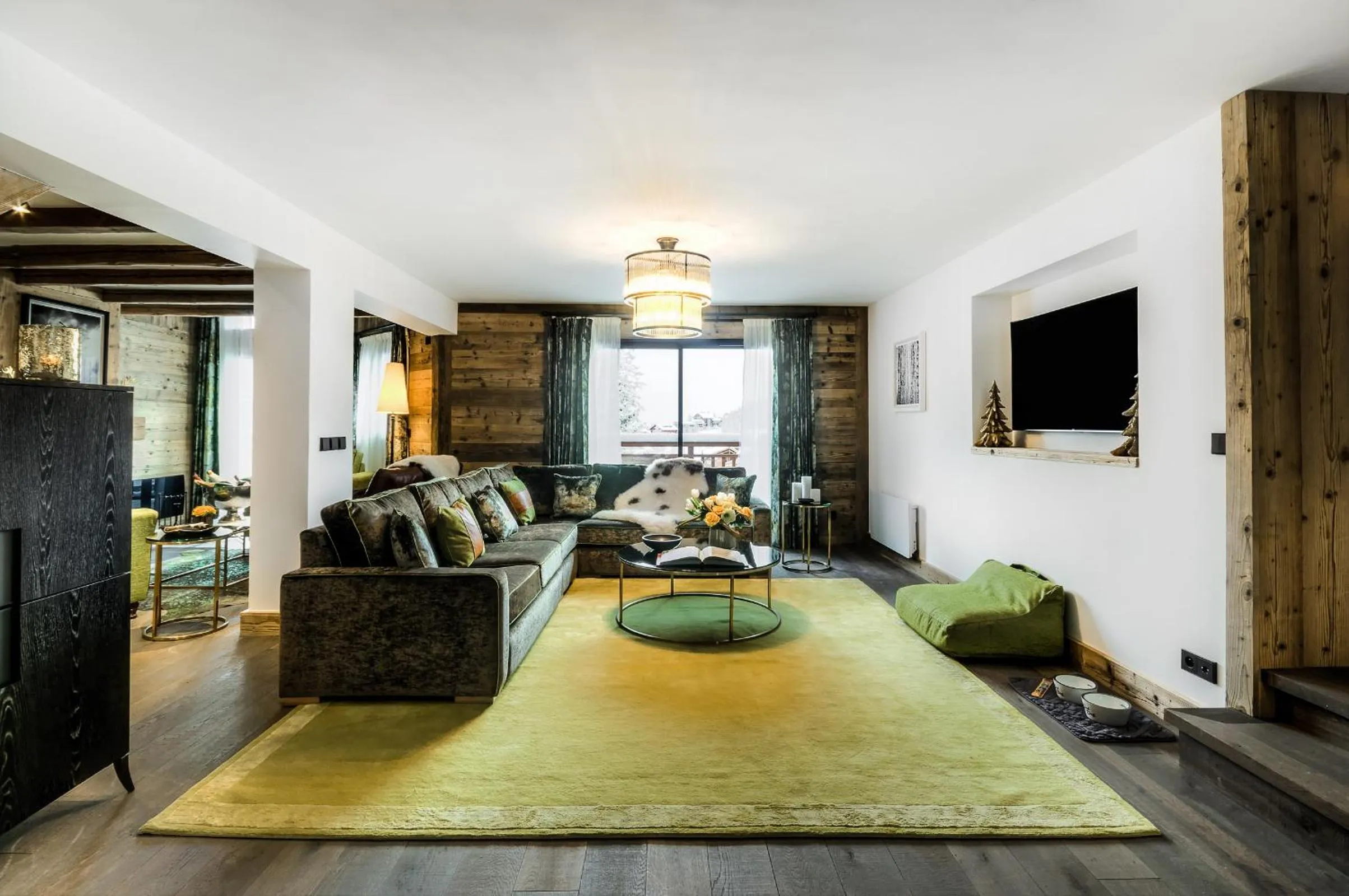Living room in Hôtel La Sivolière