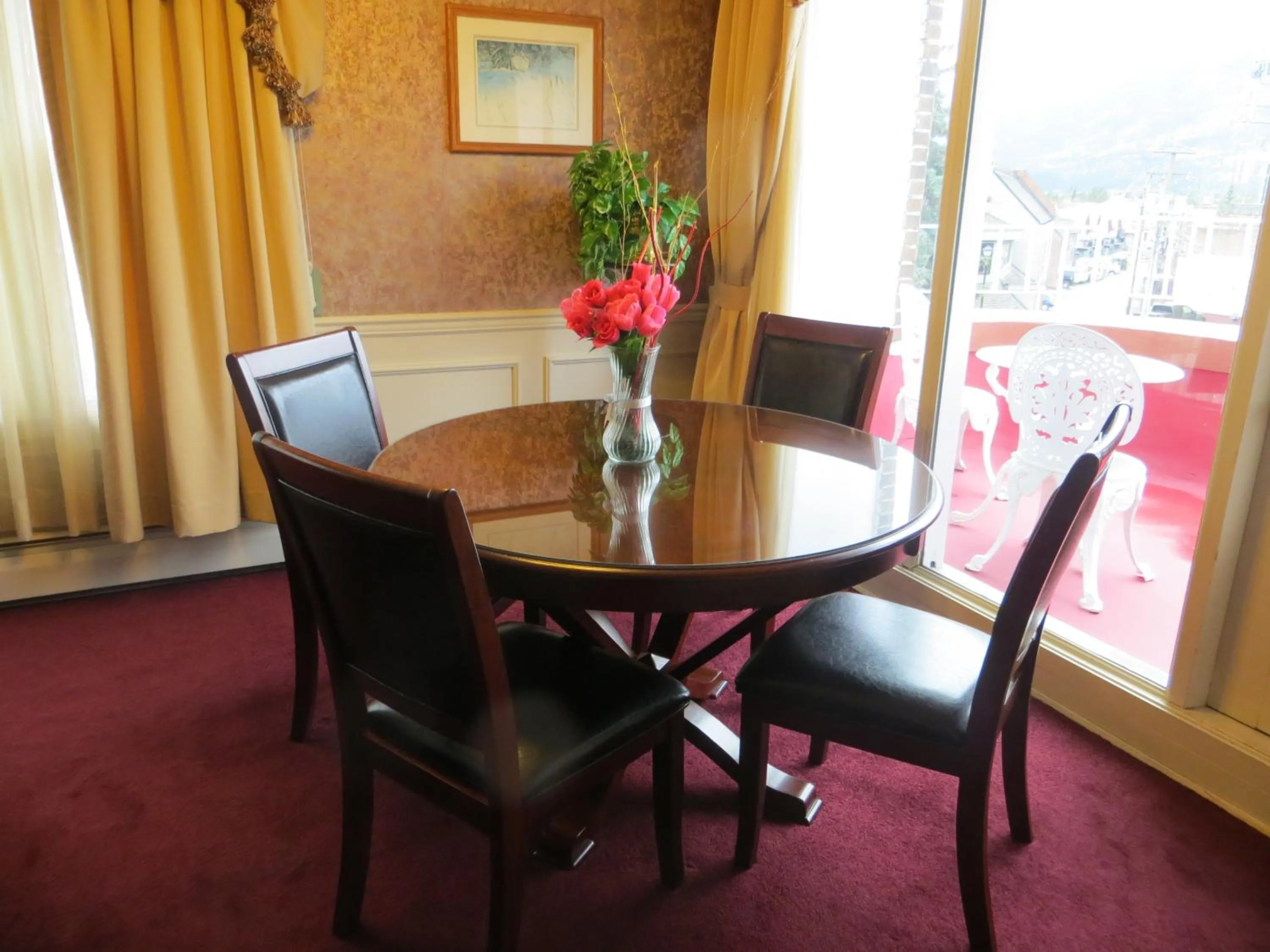 Seating area in Athabasca Hotel