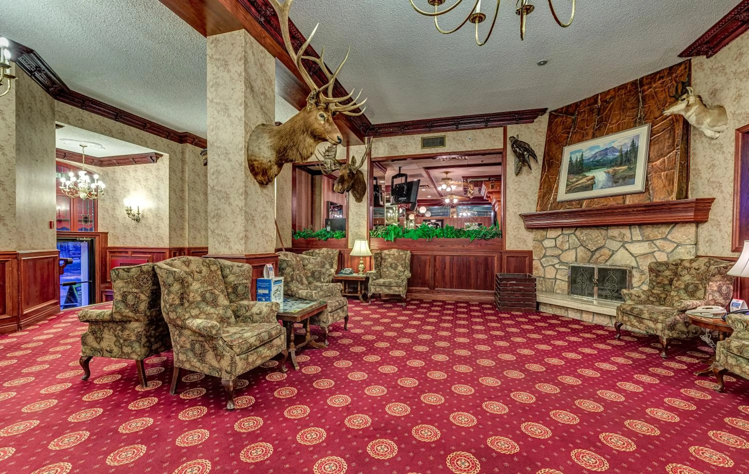 Lobby or reception in Athabasca Hotel