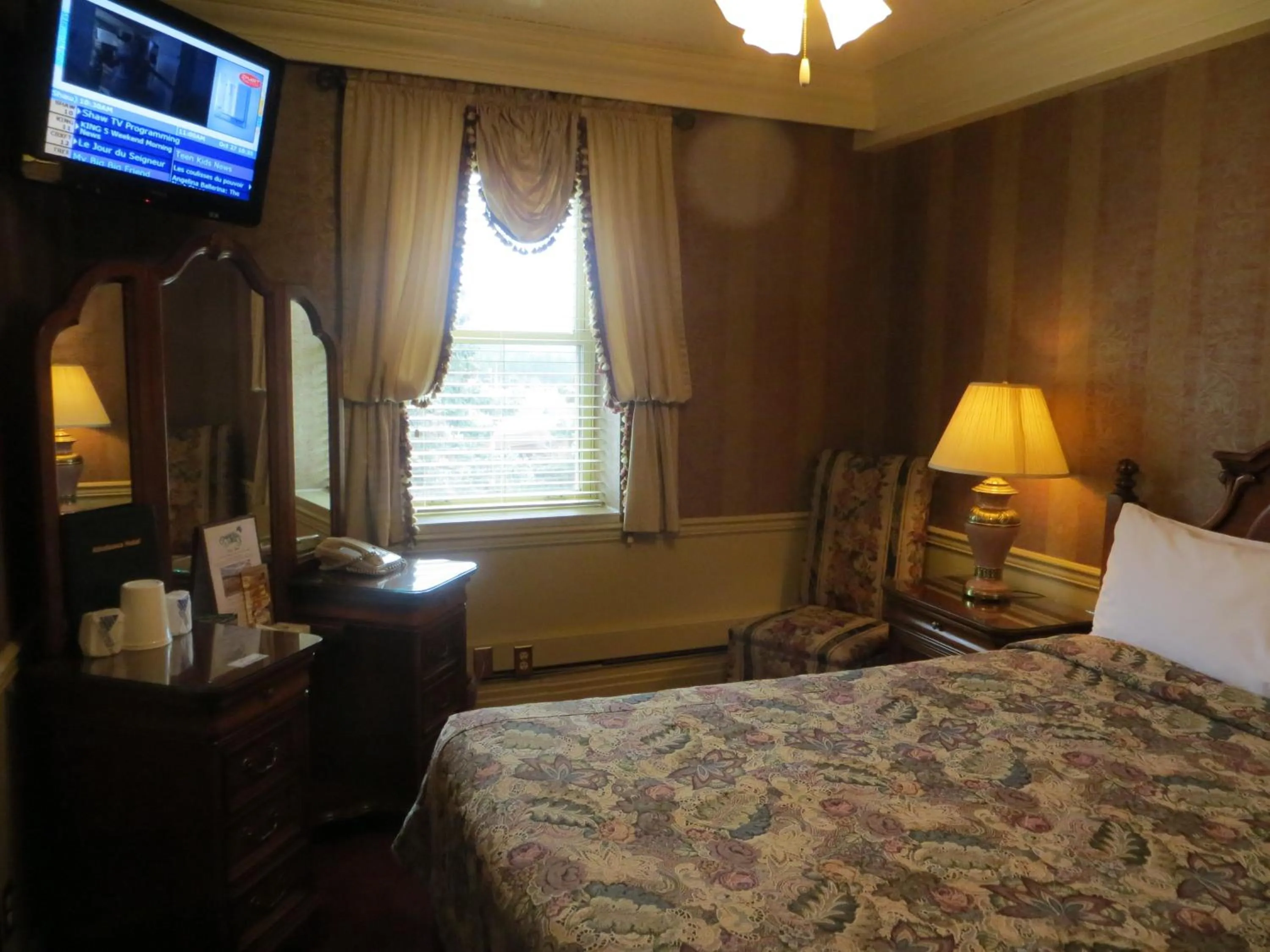 Bed in Athabasca Hotel