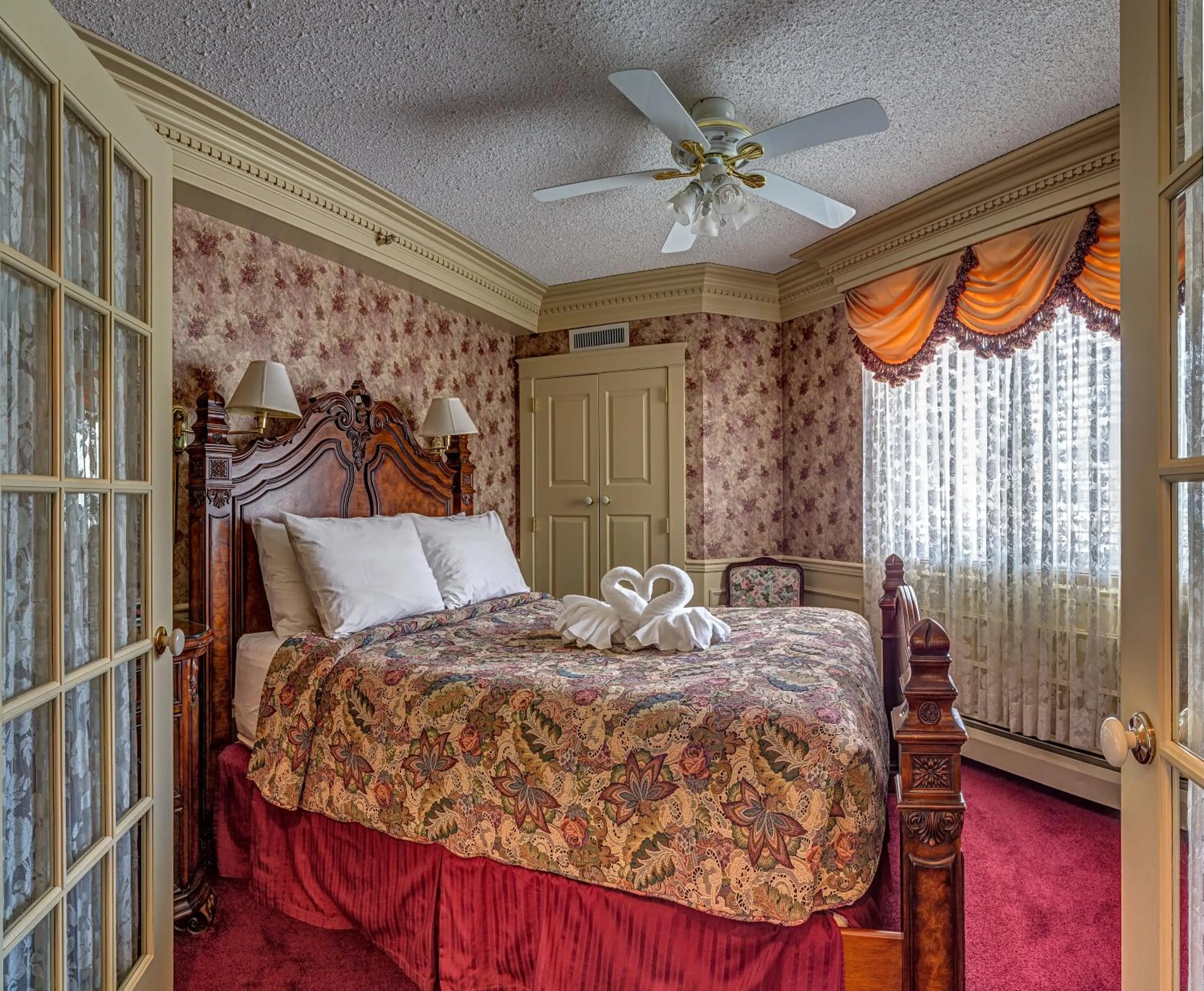 Bed in Athabasca Hotel