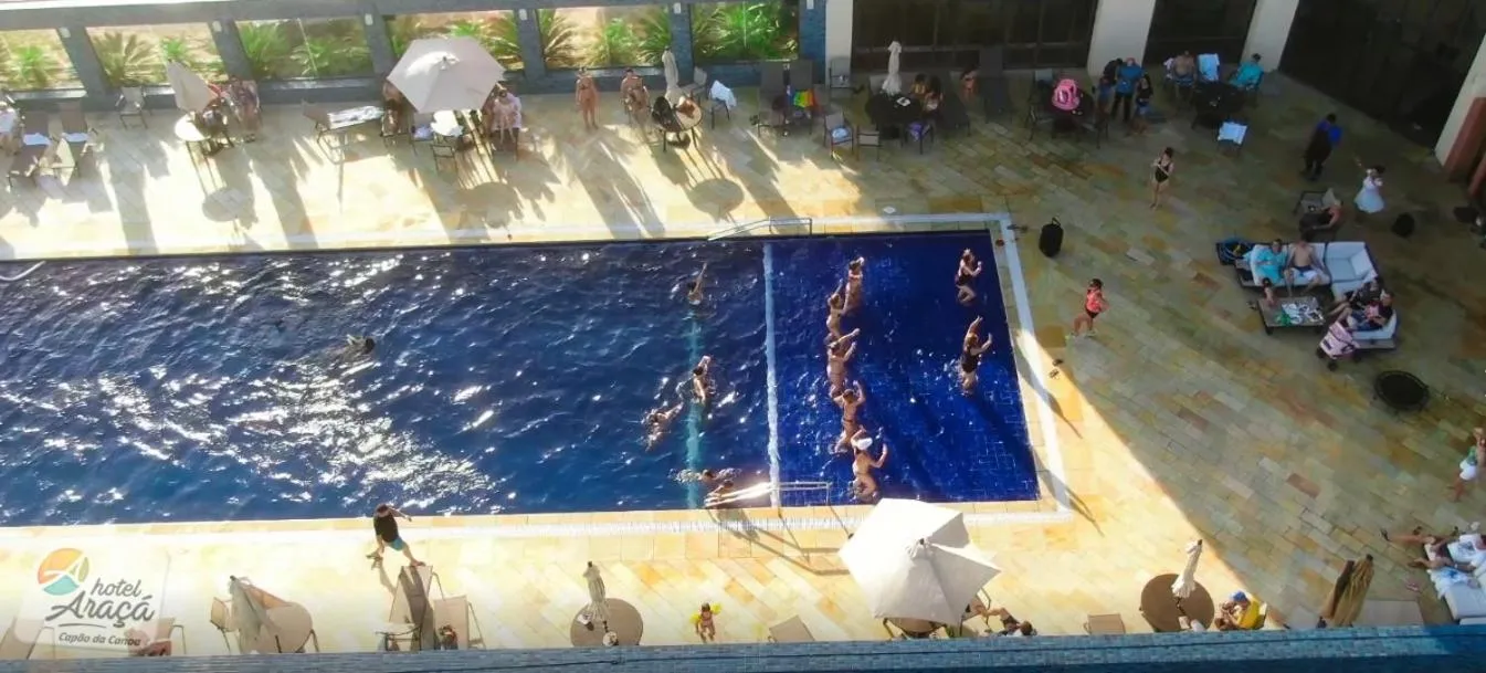 Pool view in Hotel Araçá