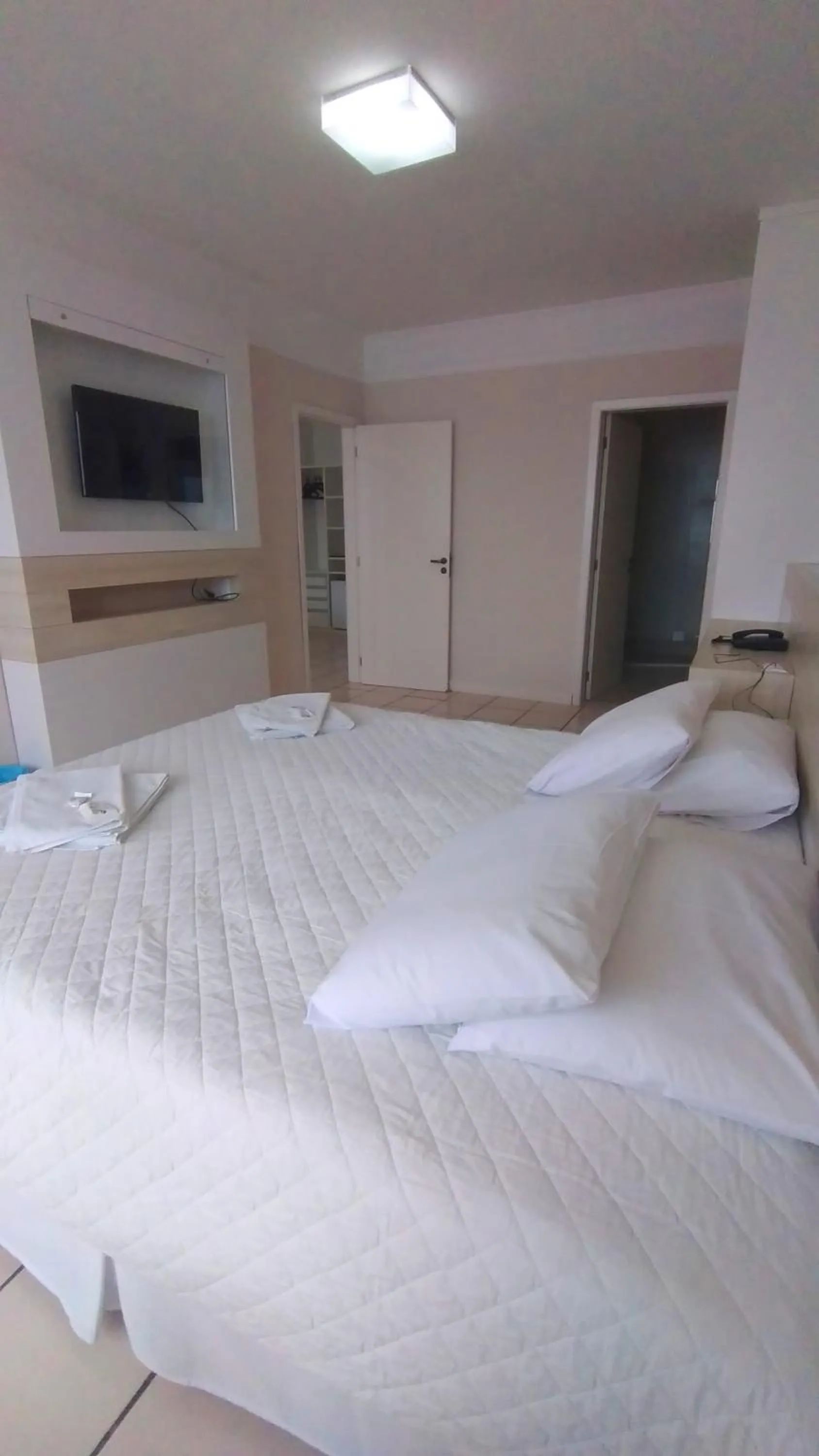 Bed in Hotel Araçá