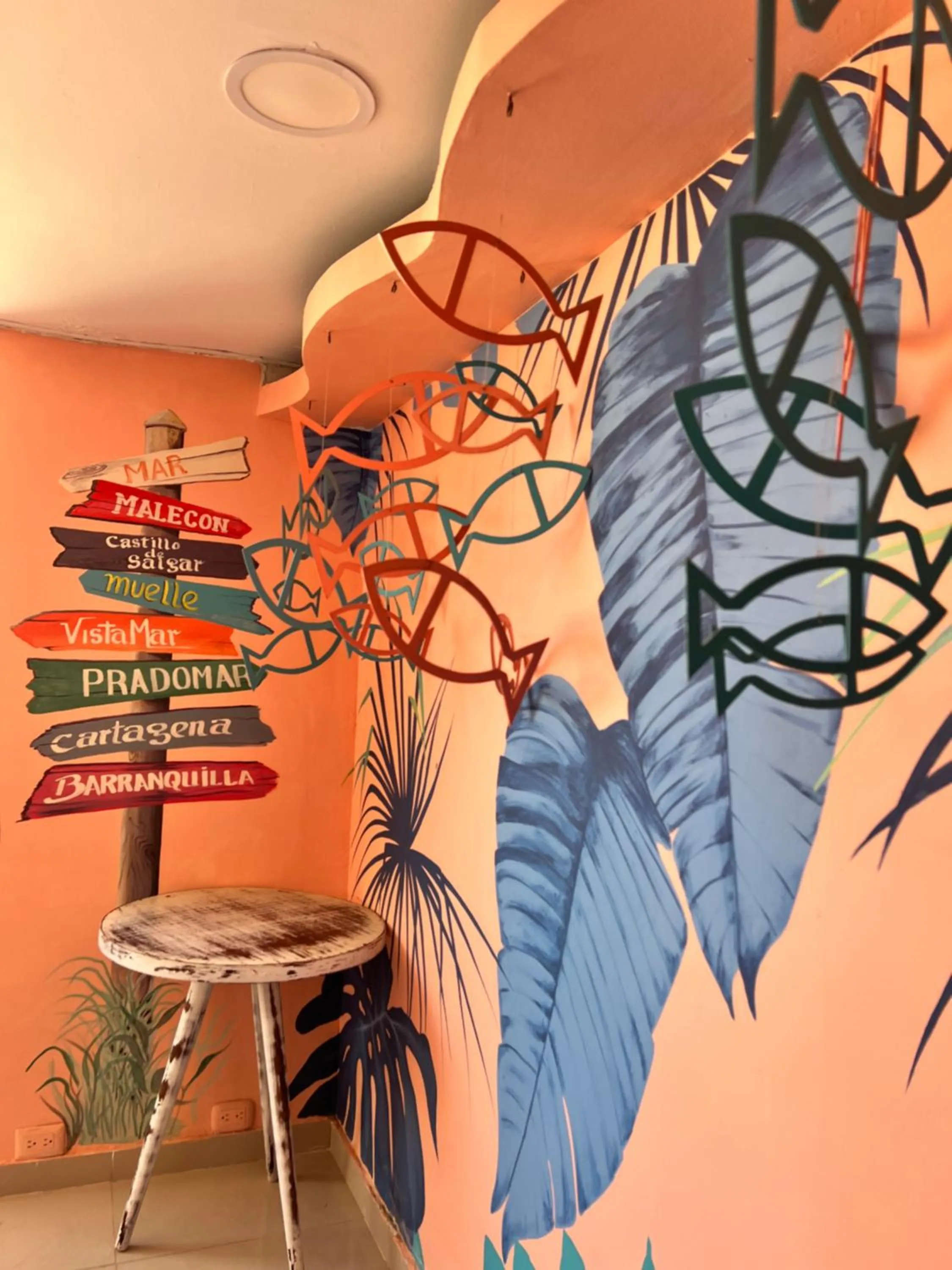 Decorative detail in Hotel Puerto Colombia