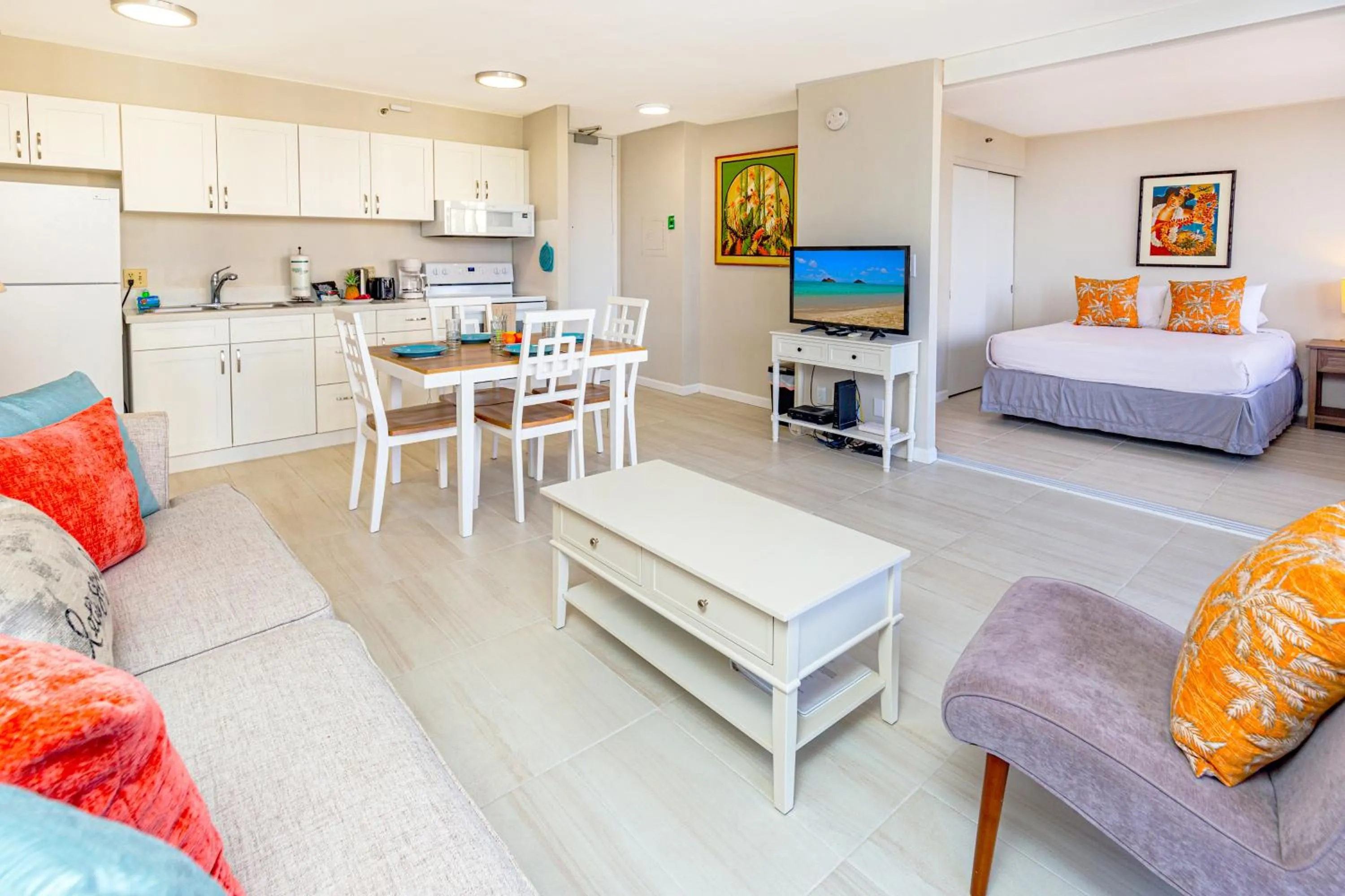 Living room, Bed in Diamond Head & Ocean View Gem Near Waikiki Beach, Parking's On Us