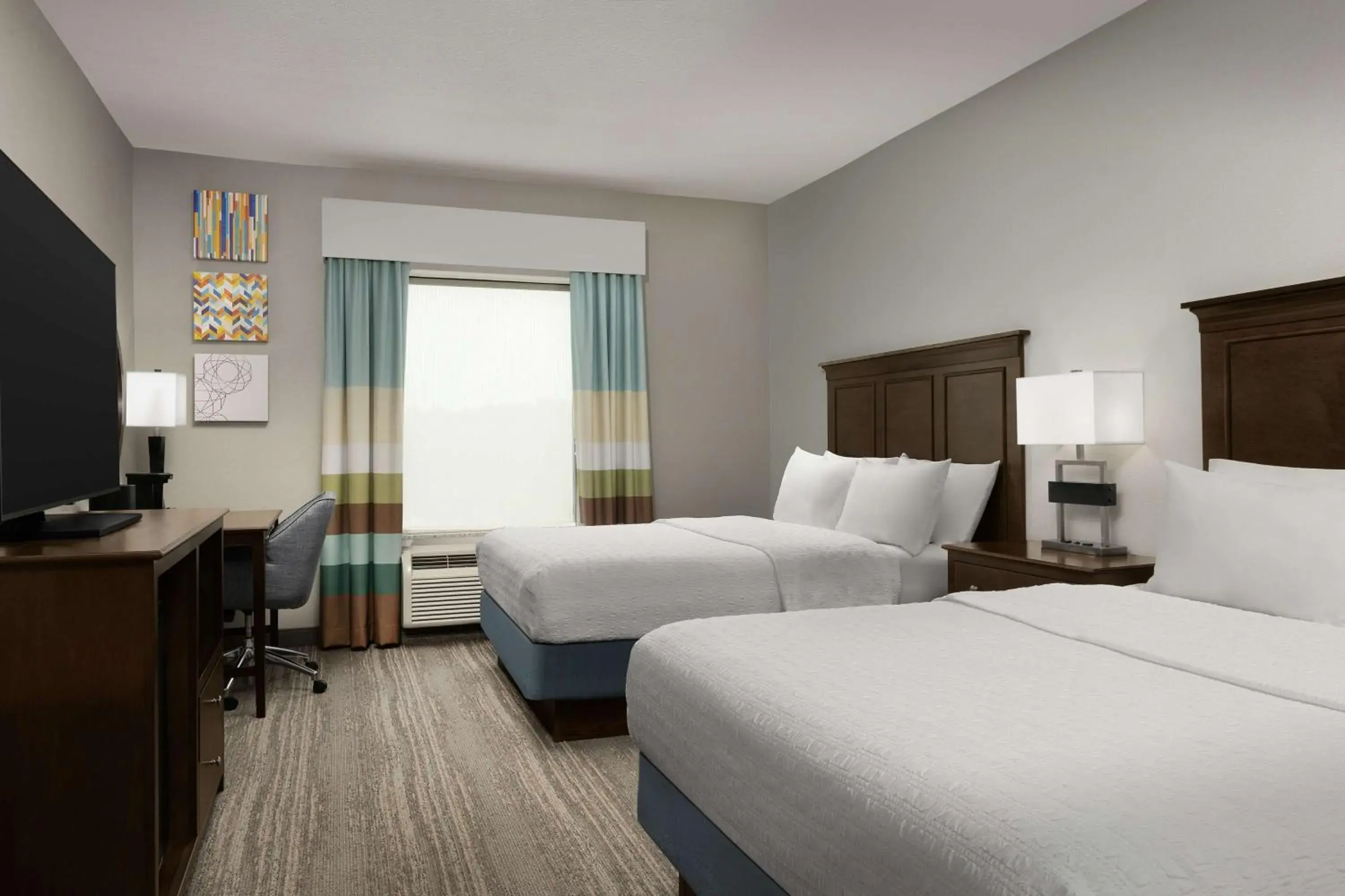 Queen Room with Two Queen Beds - Hearing Access/Non-Smoking in Hampton Inn & Suites Huntsville Research Park Area Queen Room with Two Queen Beds - Hearing Access/Non-Smoking in Hampton Inn & Suites Huntsville Research Park Area
