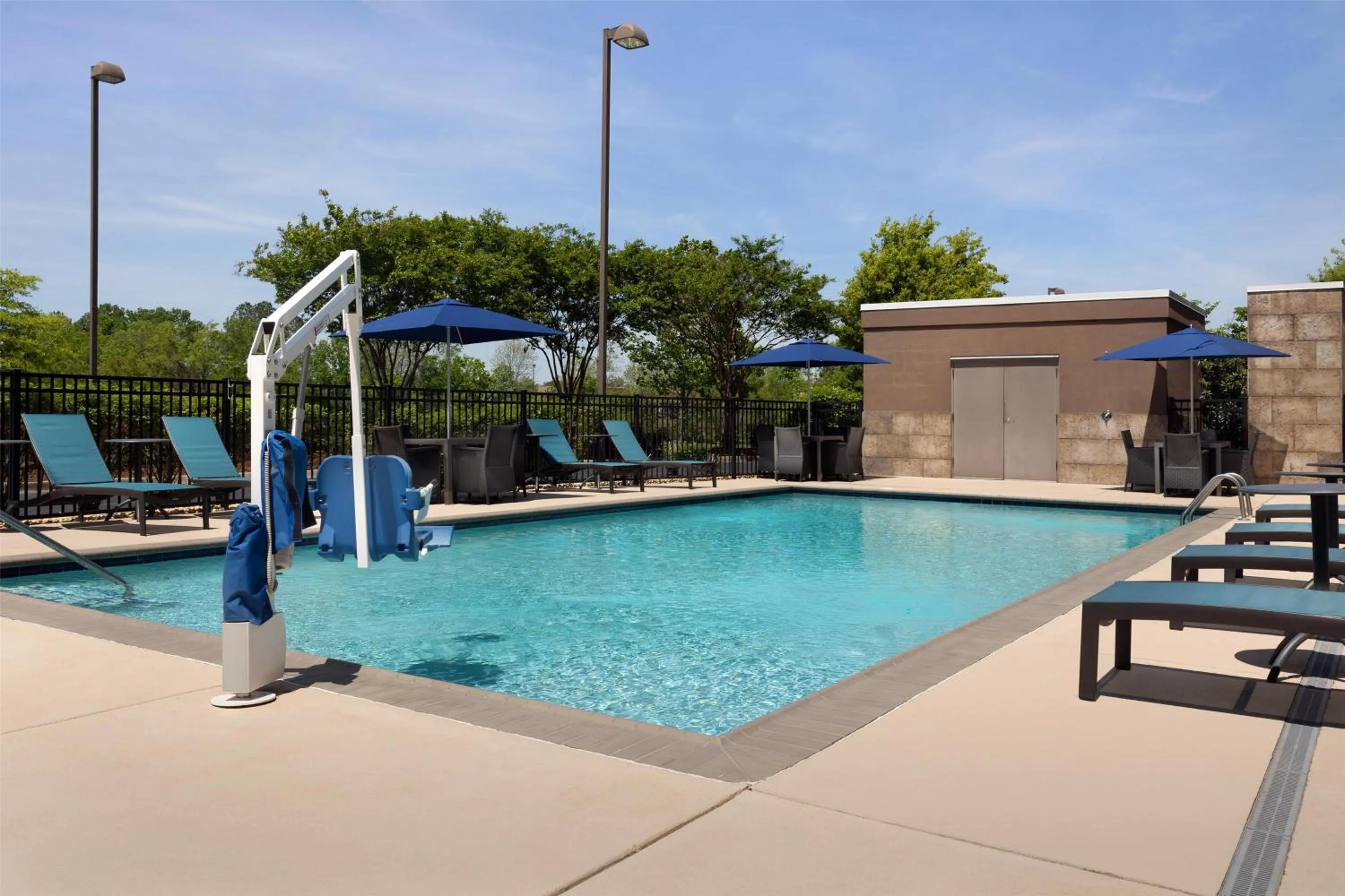 Pool view in Home2 Suites by Hilton Huntsville Research Park Area, AL
