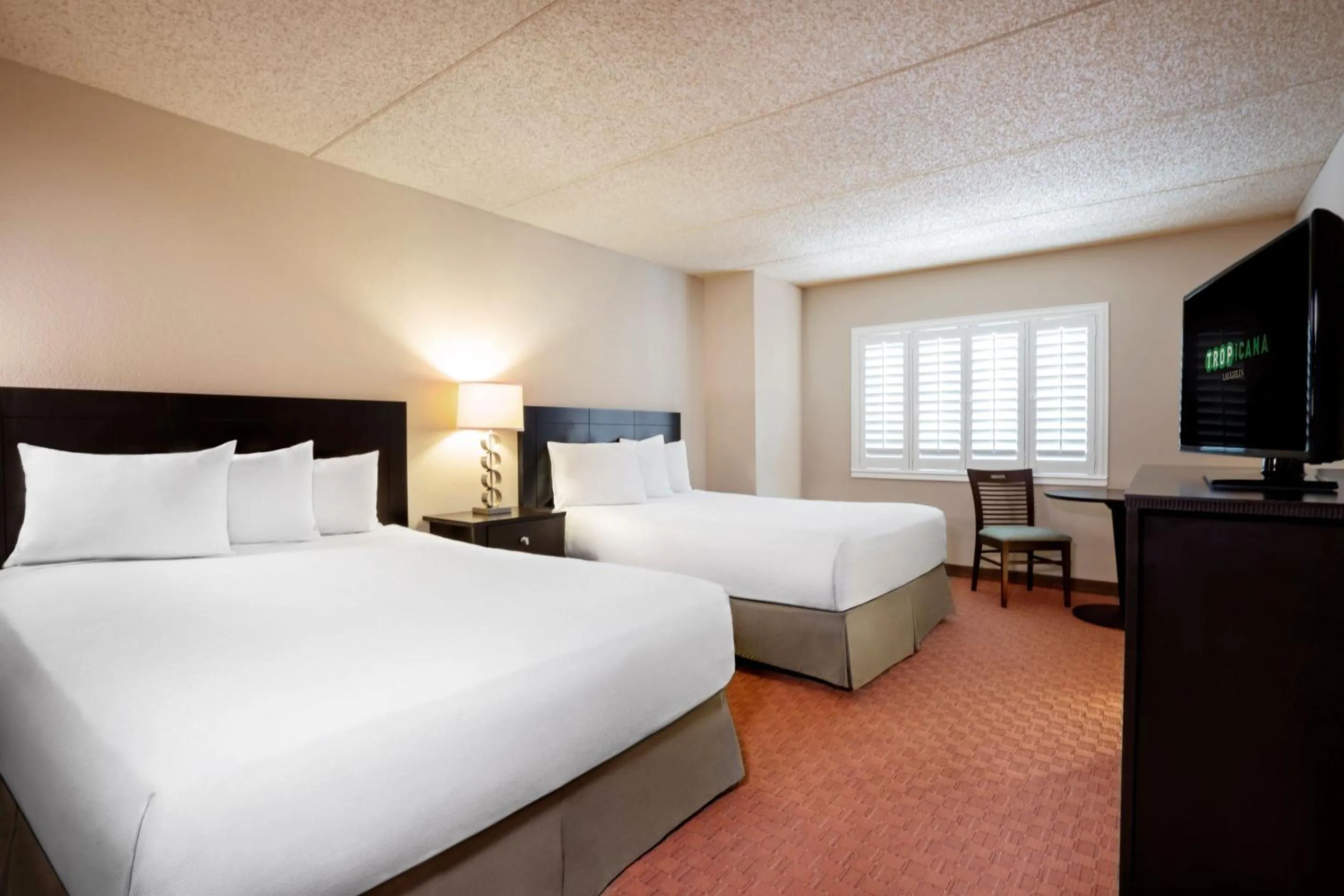 Bedroom, Bed in Tropicana Laughlin, A Caesars Destination