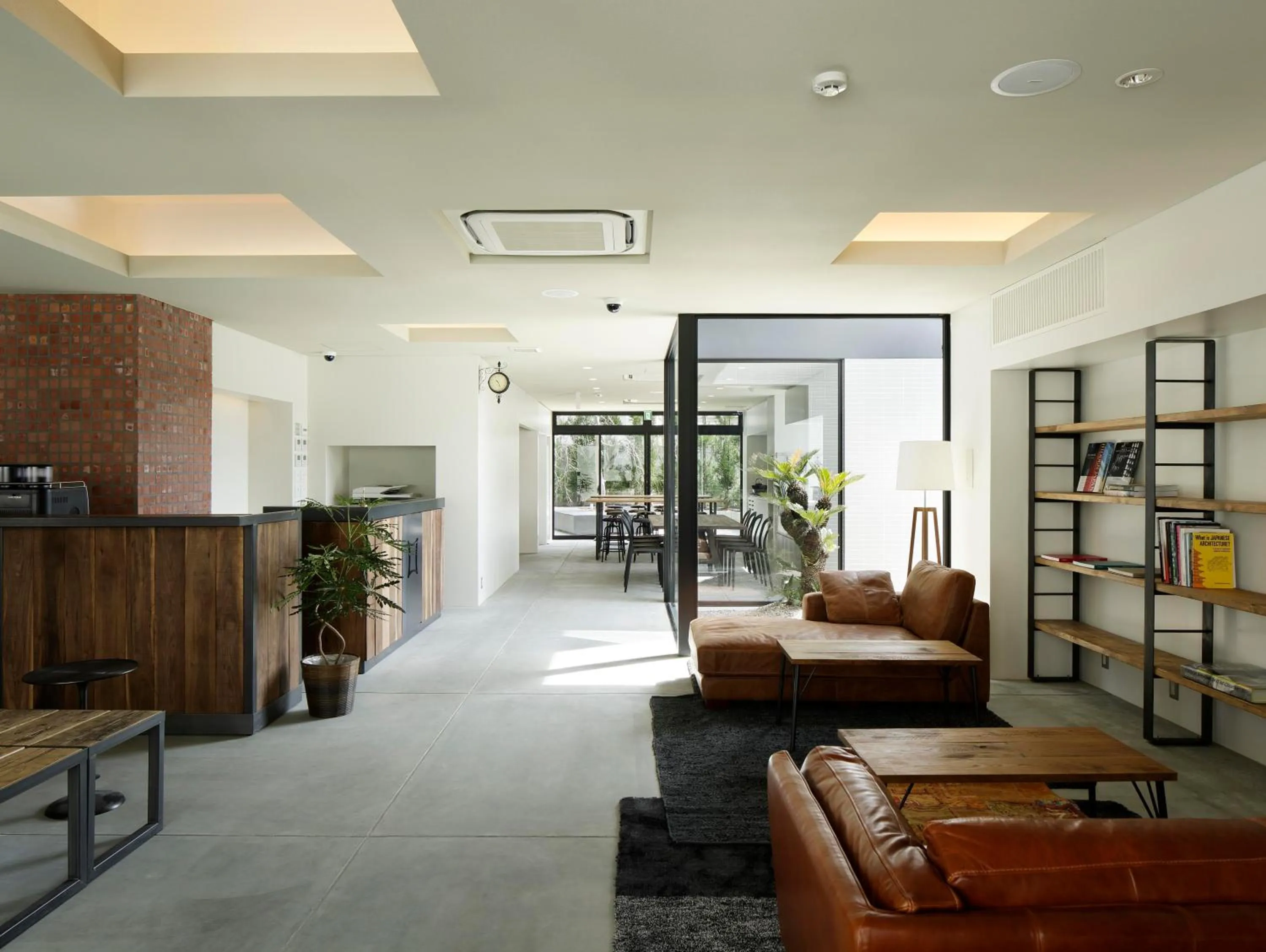 Lobby or reception in Piece Hostel Kyoto