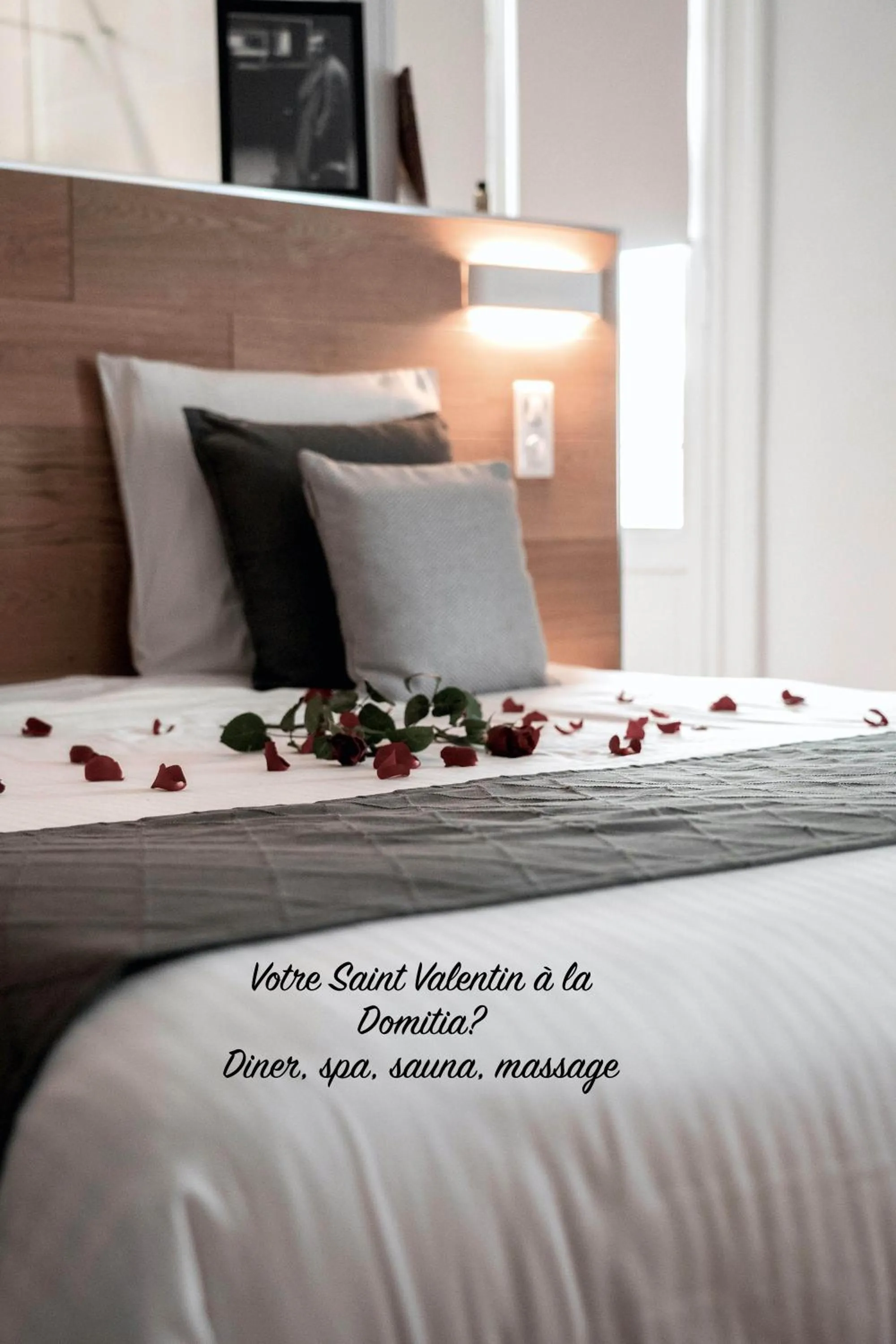 Bed in La Domitia - Maison d'hôtes, massages & bien-être