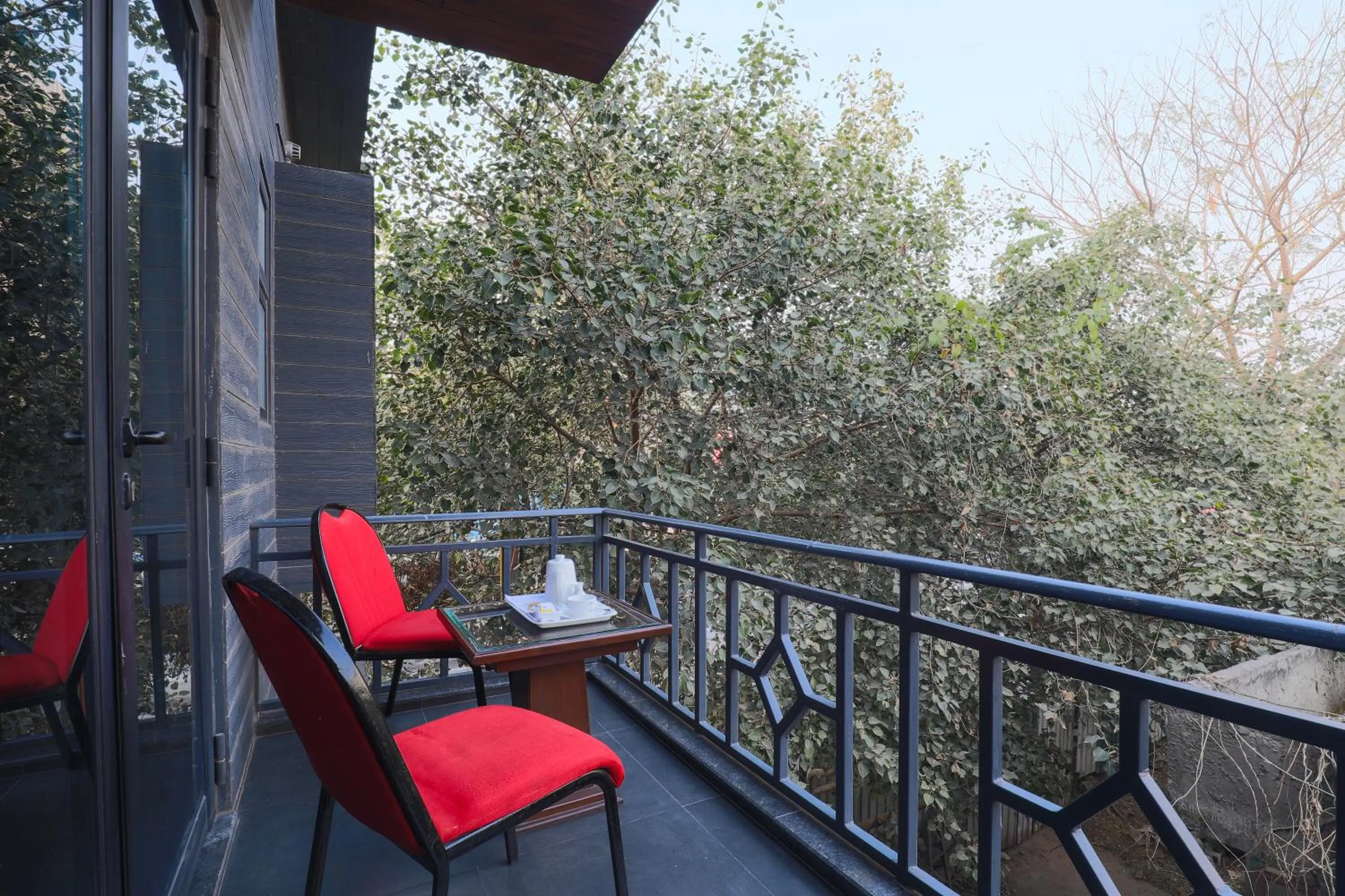 Balcony/Terrace in Hotel Bluestone Nehru Place by The Cosy Hotels