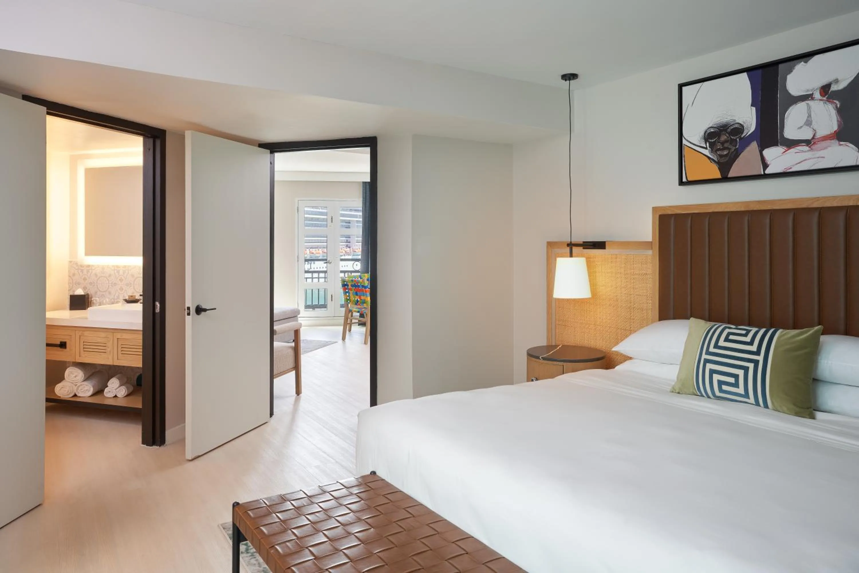 Bed in Hotel Rumbao, a Tribute Portfolio Hotel