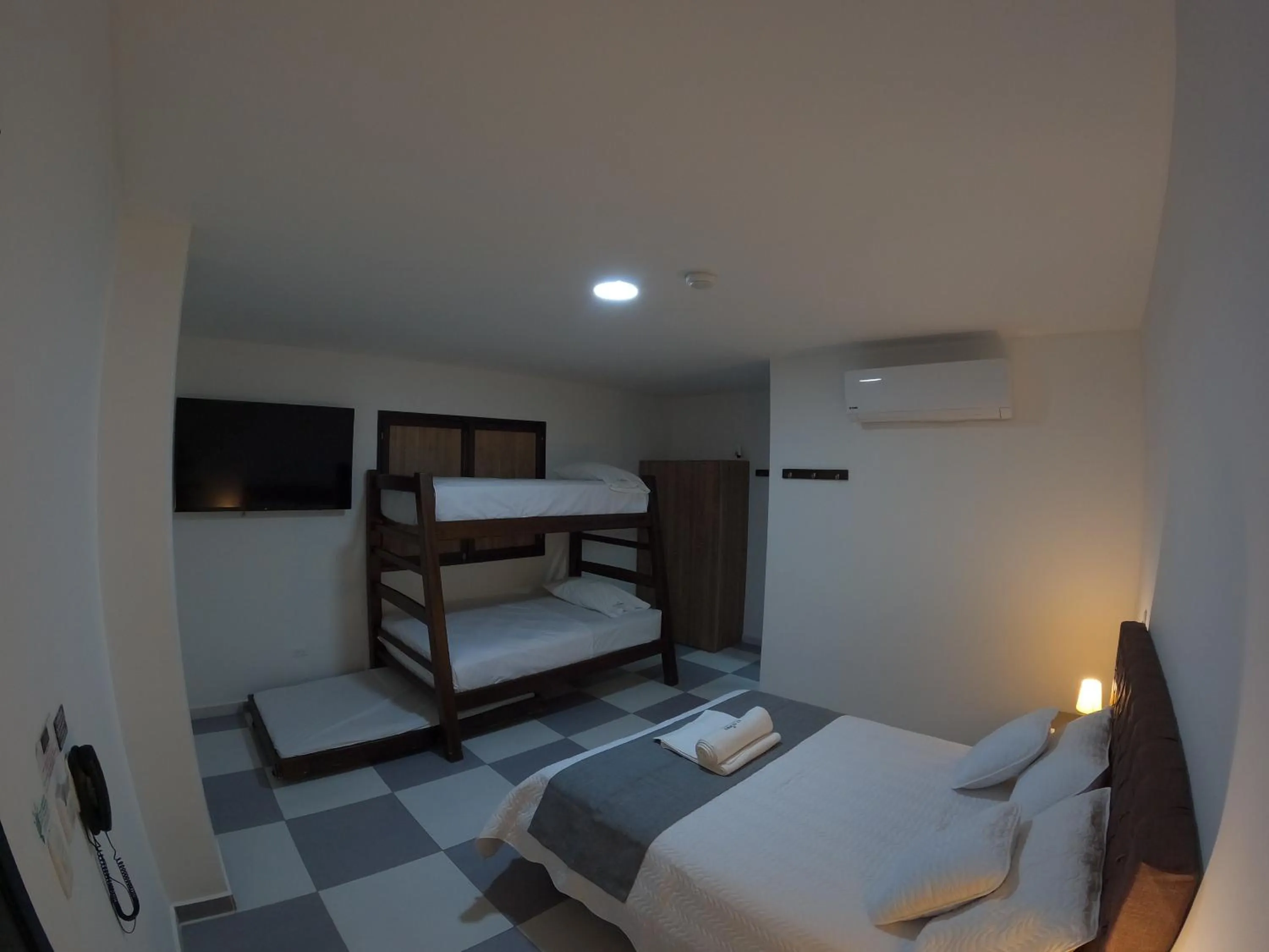 Bed in Hotel El Olimpo