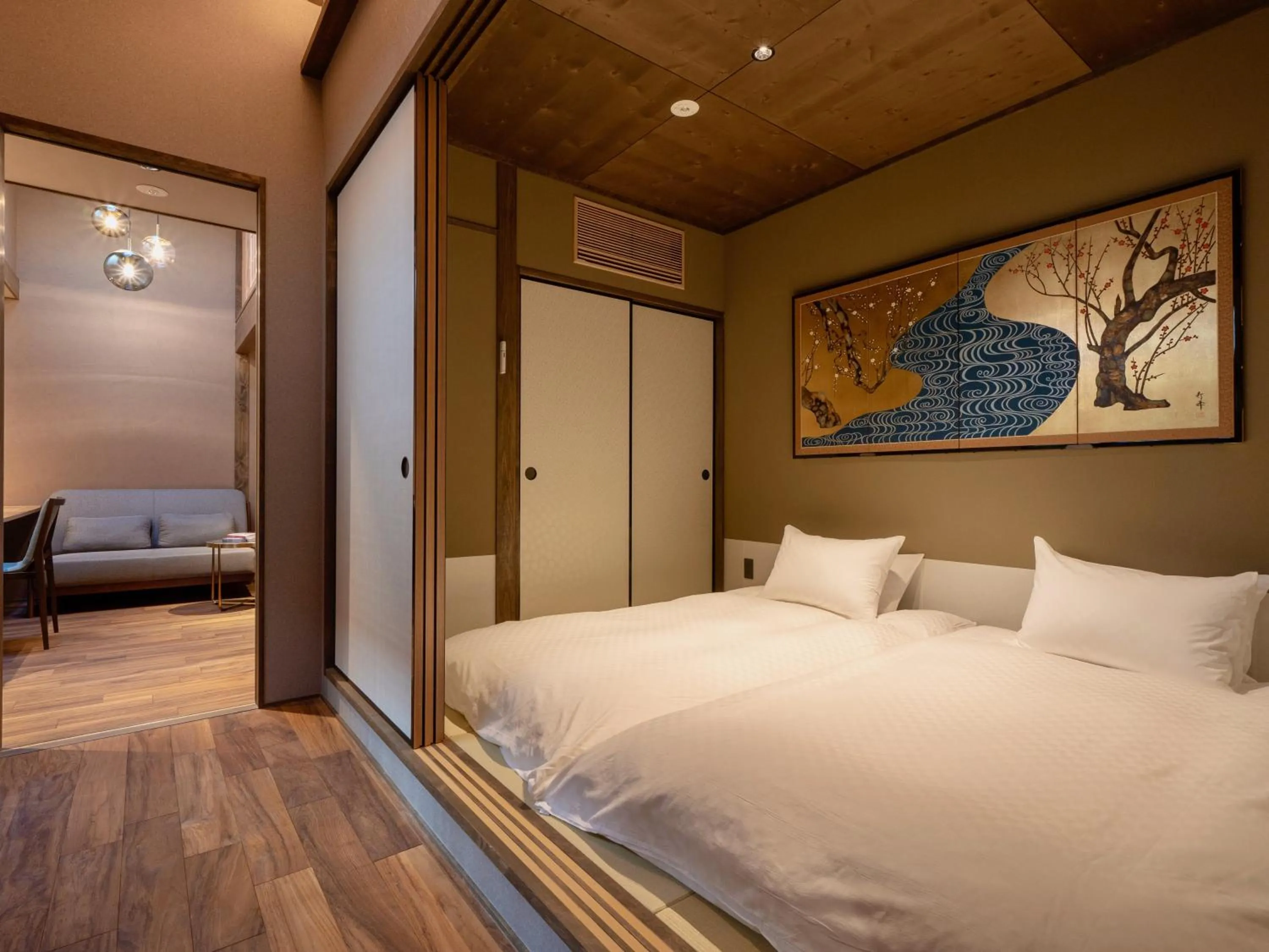 Bedroom, Bed in THE MACHIYA KAZAHAYA