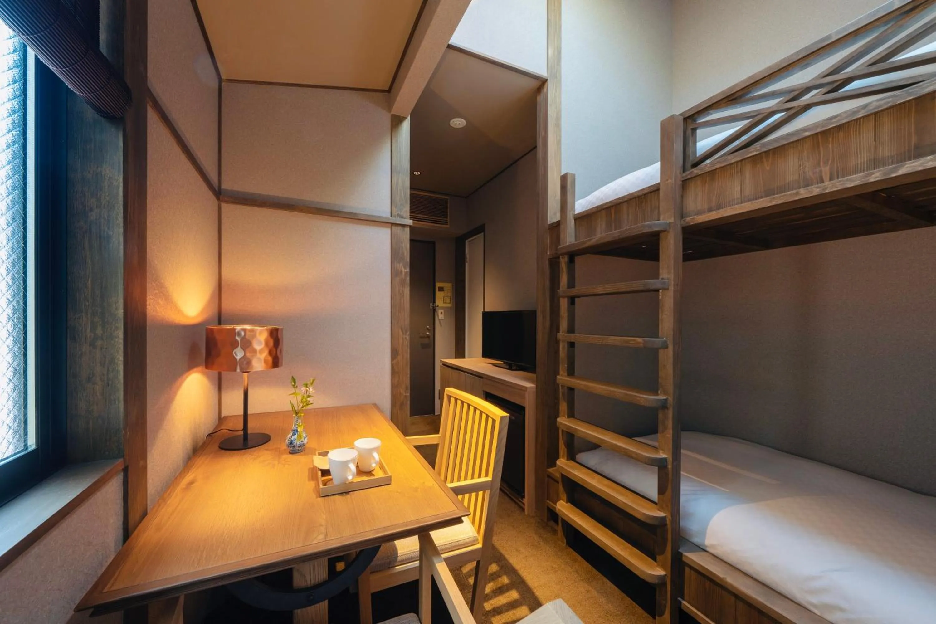 Seating area, Bed in THE MACHIYA KAZAHAYA