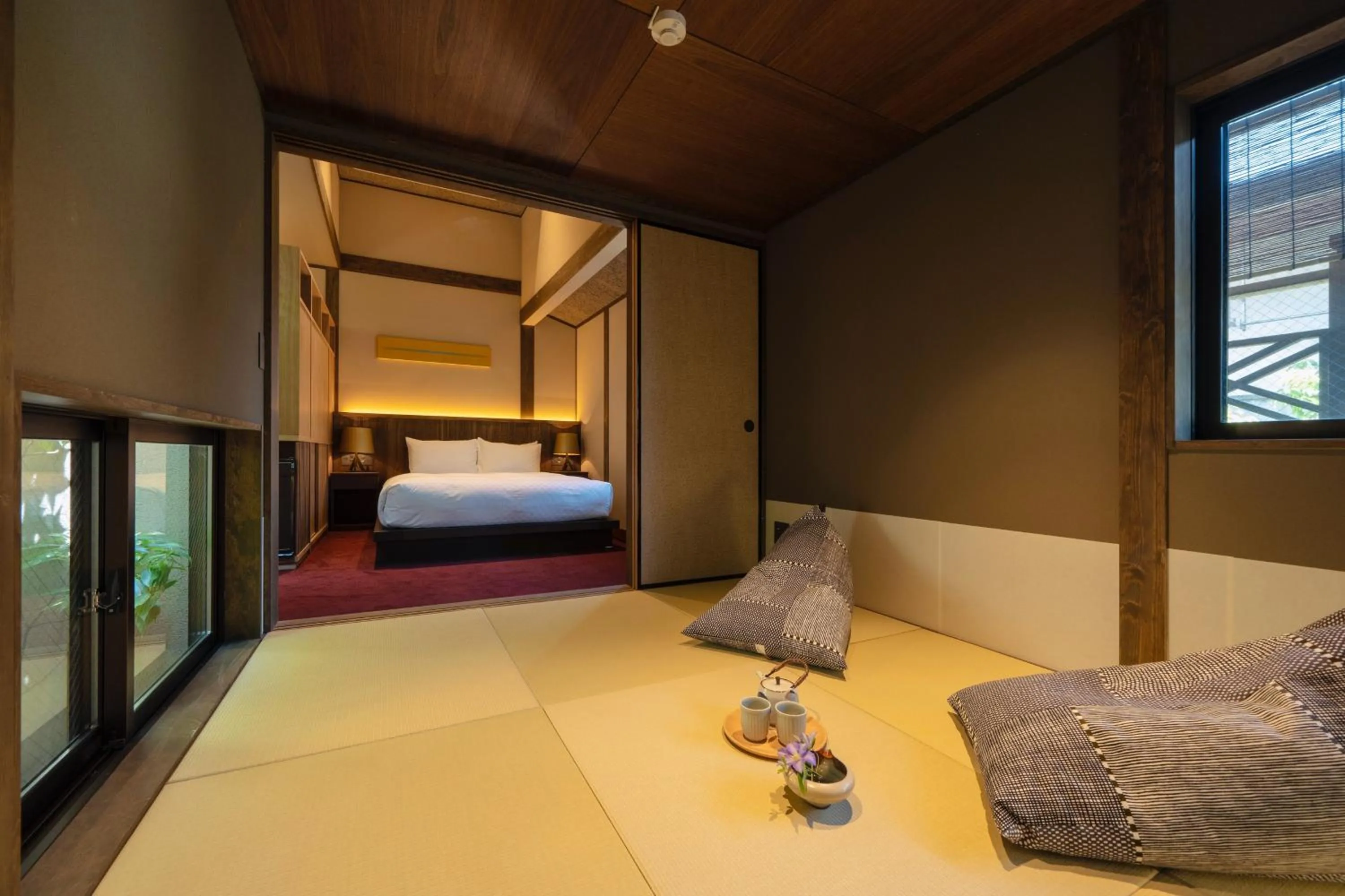 Photo of the whole room, Bed in THE MACHIYA KAZAHAYA