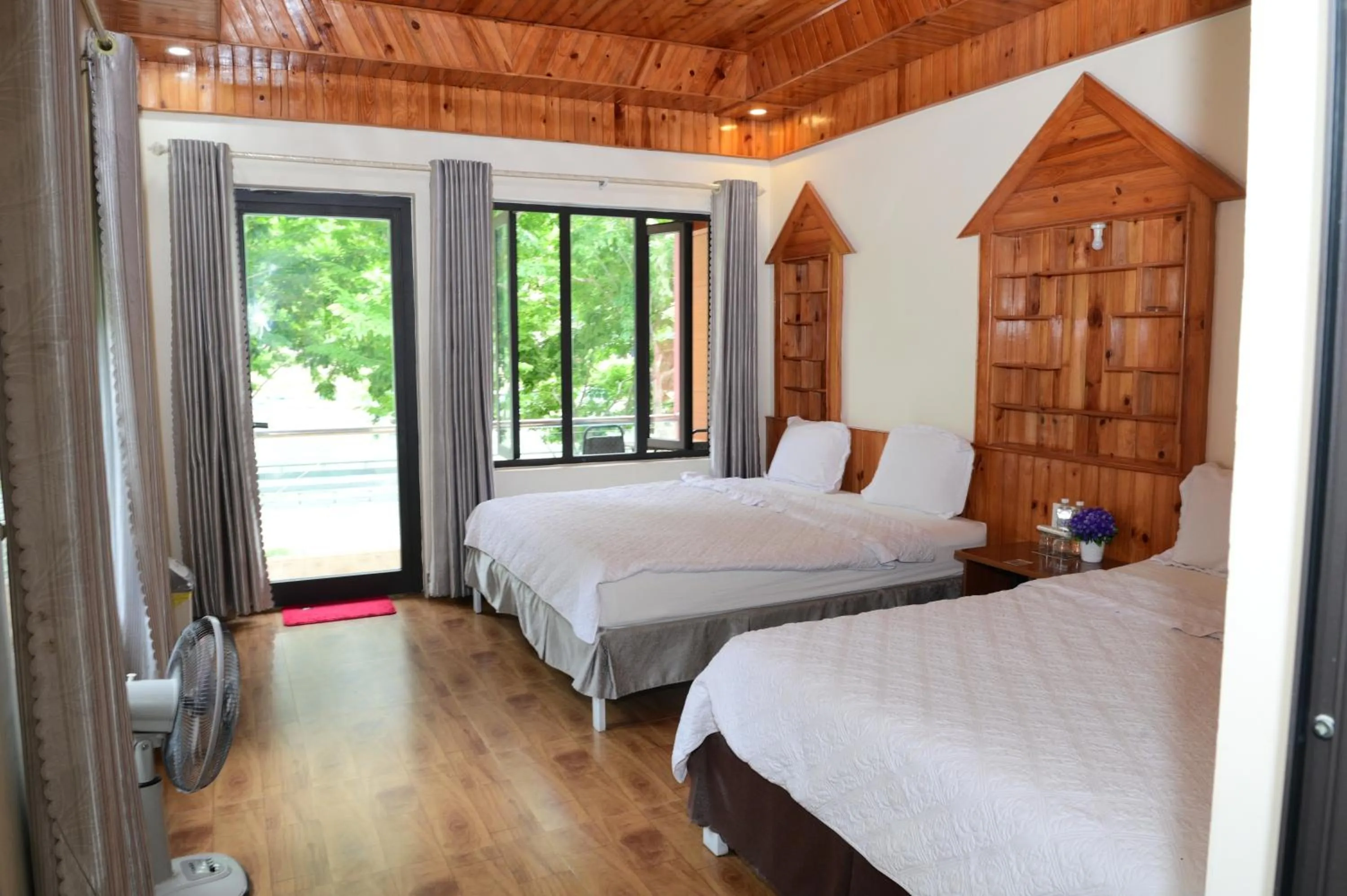 Bed in Restful River Bungalow