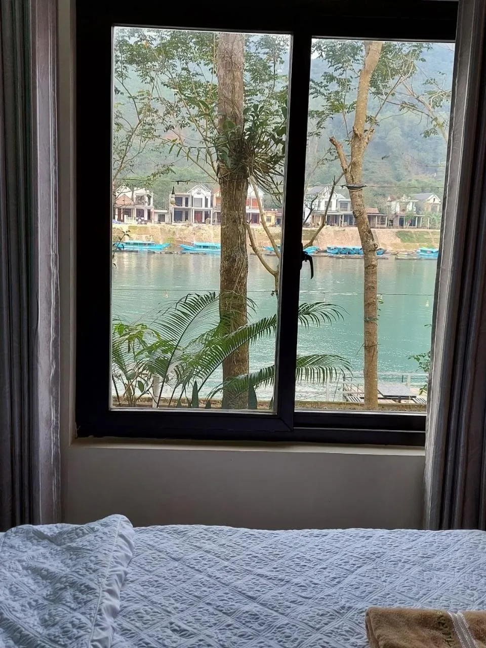 Photo of the whole room, Bed in Restful River Bungalow