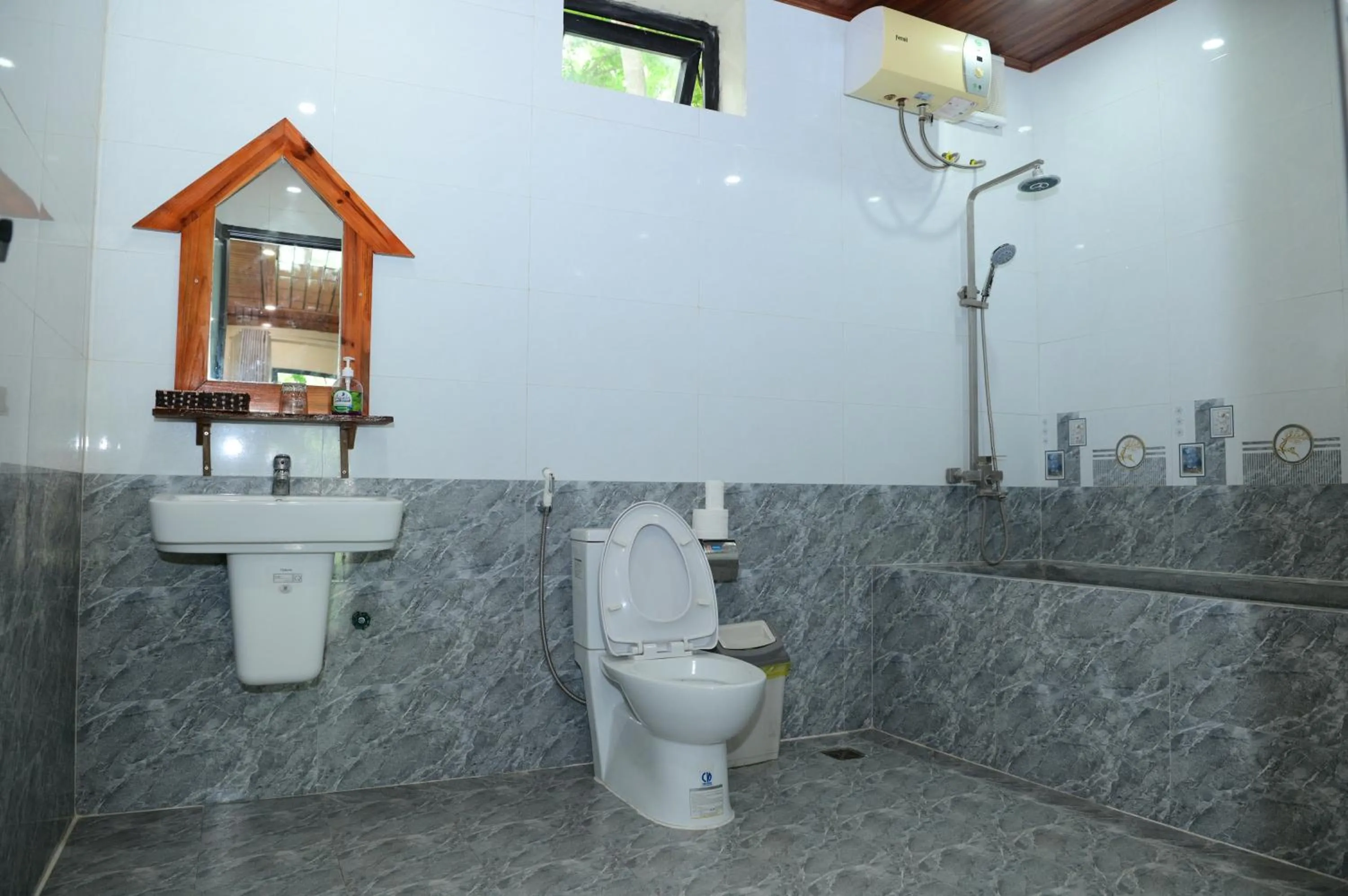 Shower in Restful River Bungalow