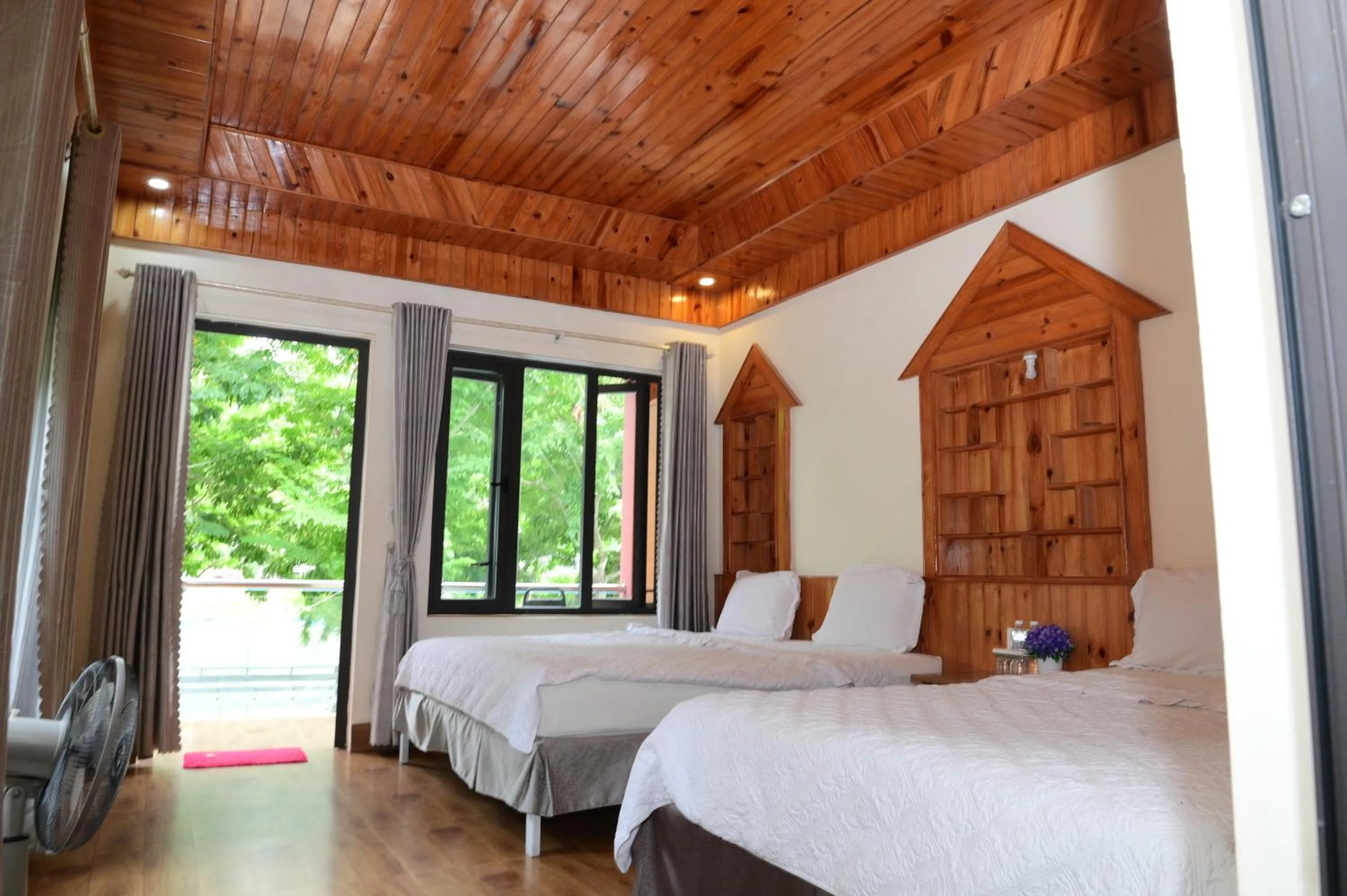 Bed in Restful River Bungalow