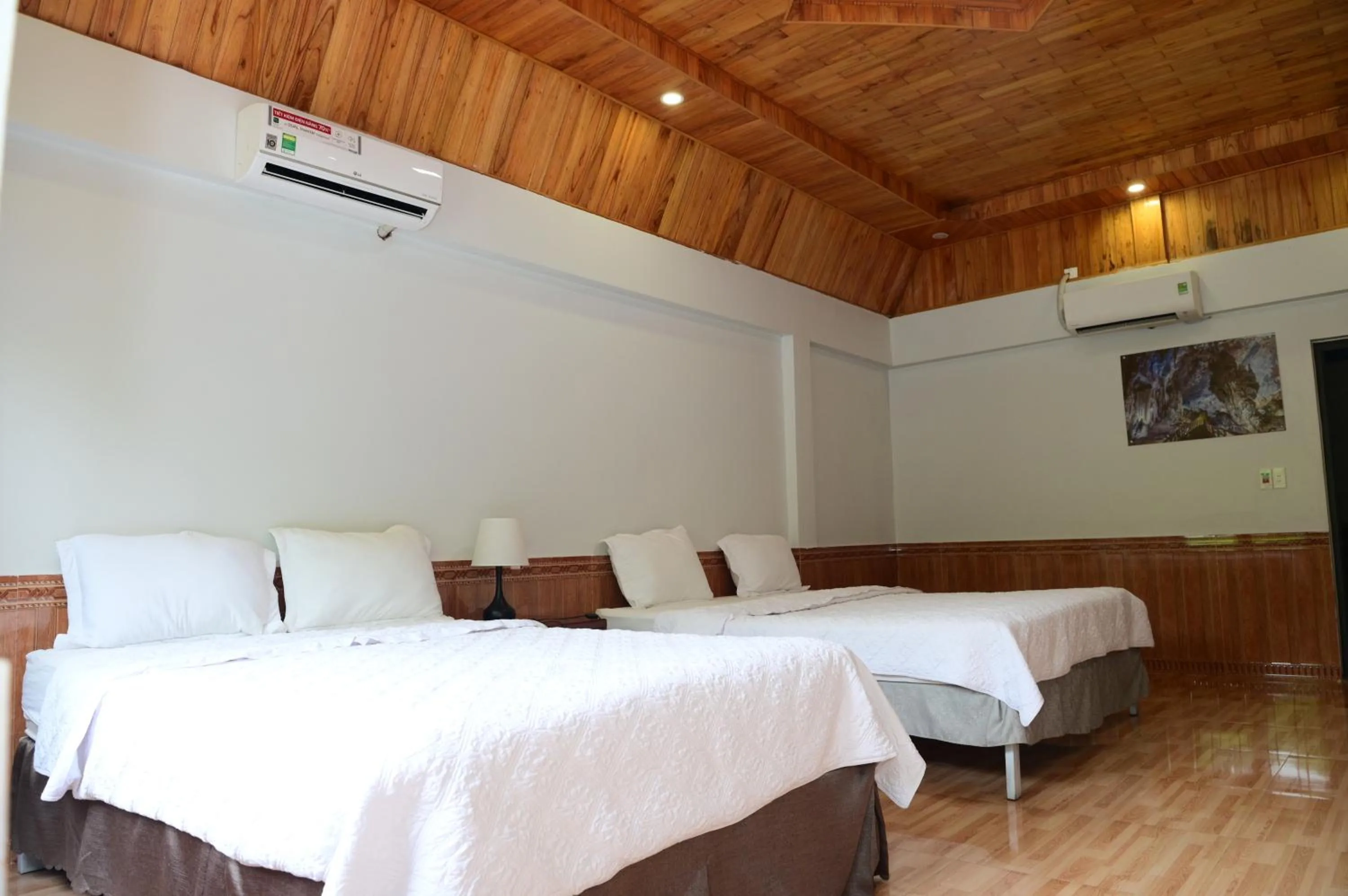 Bed in Restful River Bungalow