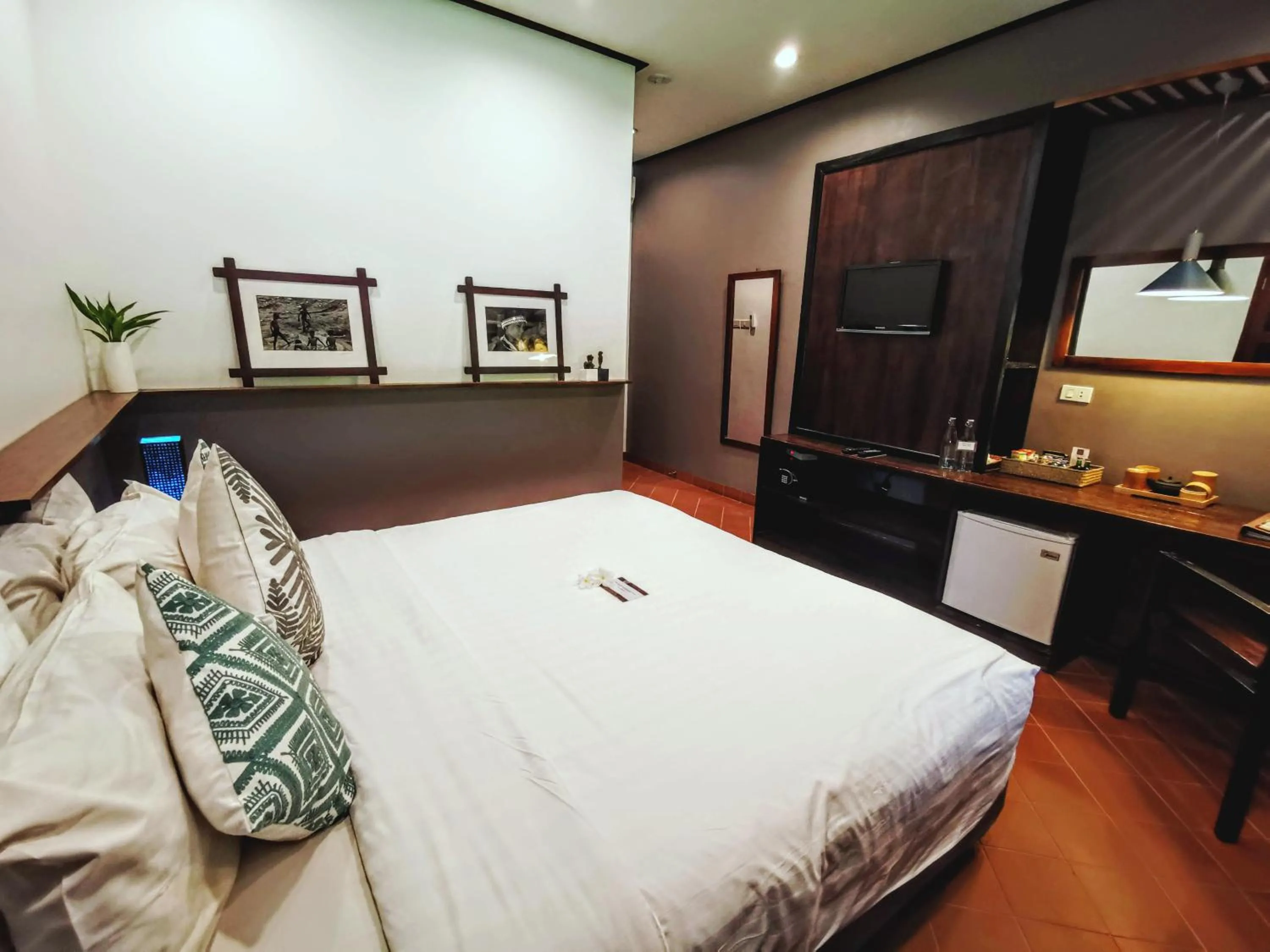 Bed in Sanctuary Hotel Luang Prabang