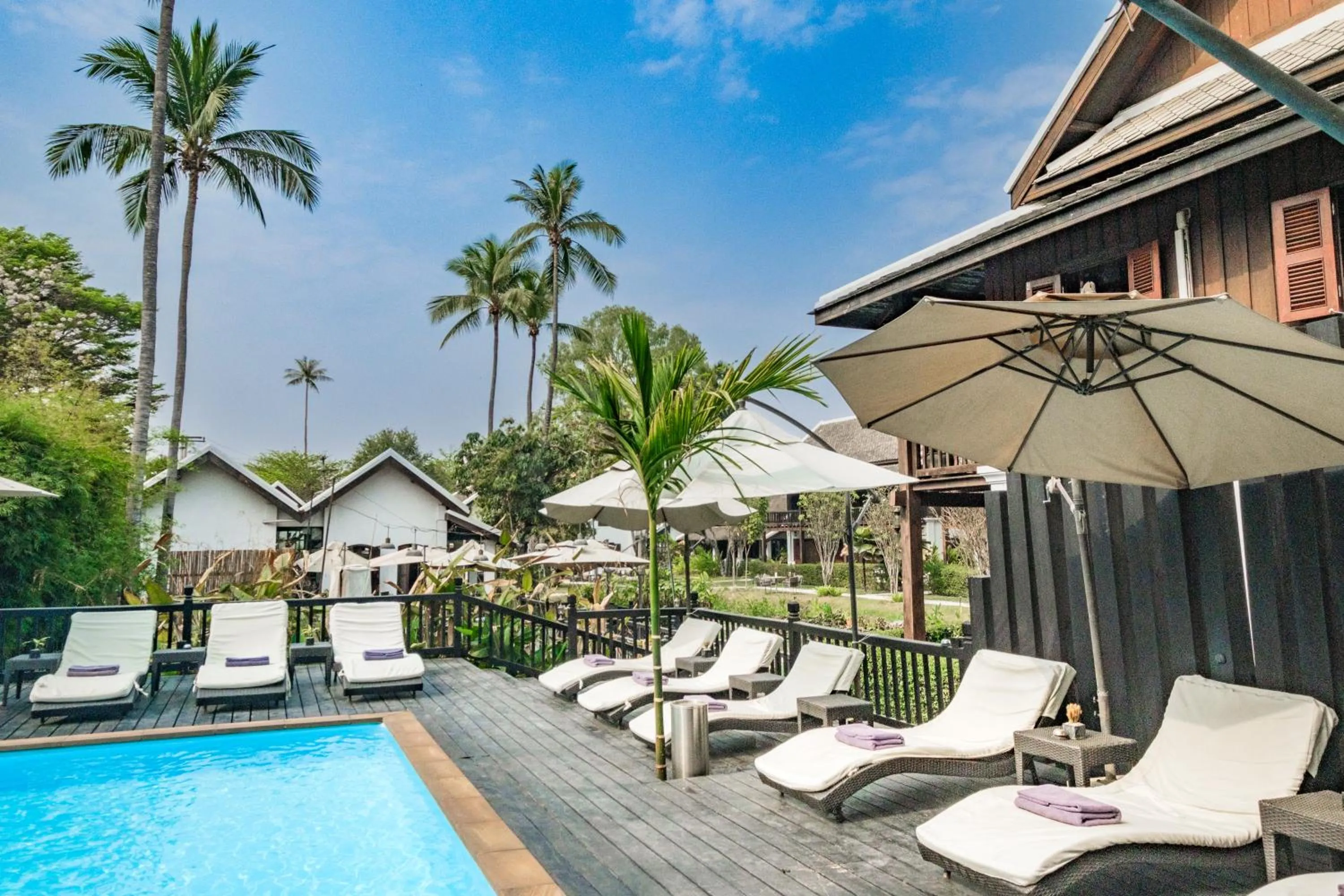 Swimming pool in Sanctuary Hotel Luang Prabang