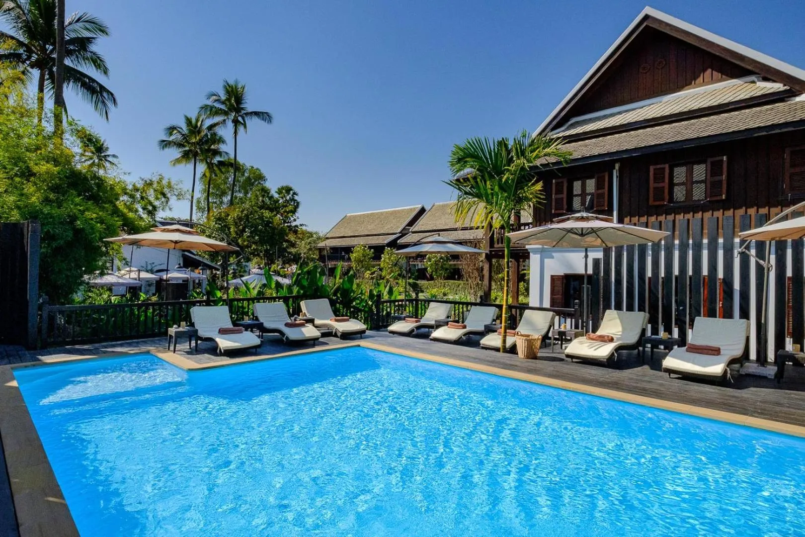 Swimming pool in Sanctuary Hotel Luang Prabang