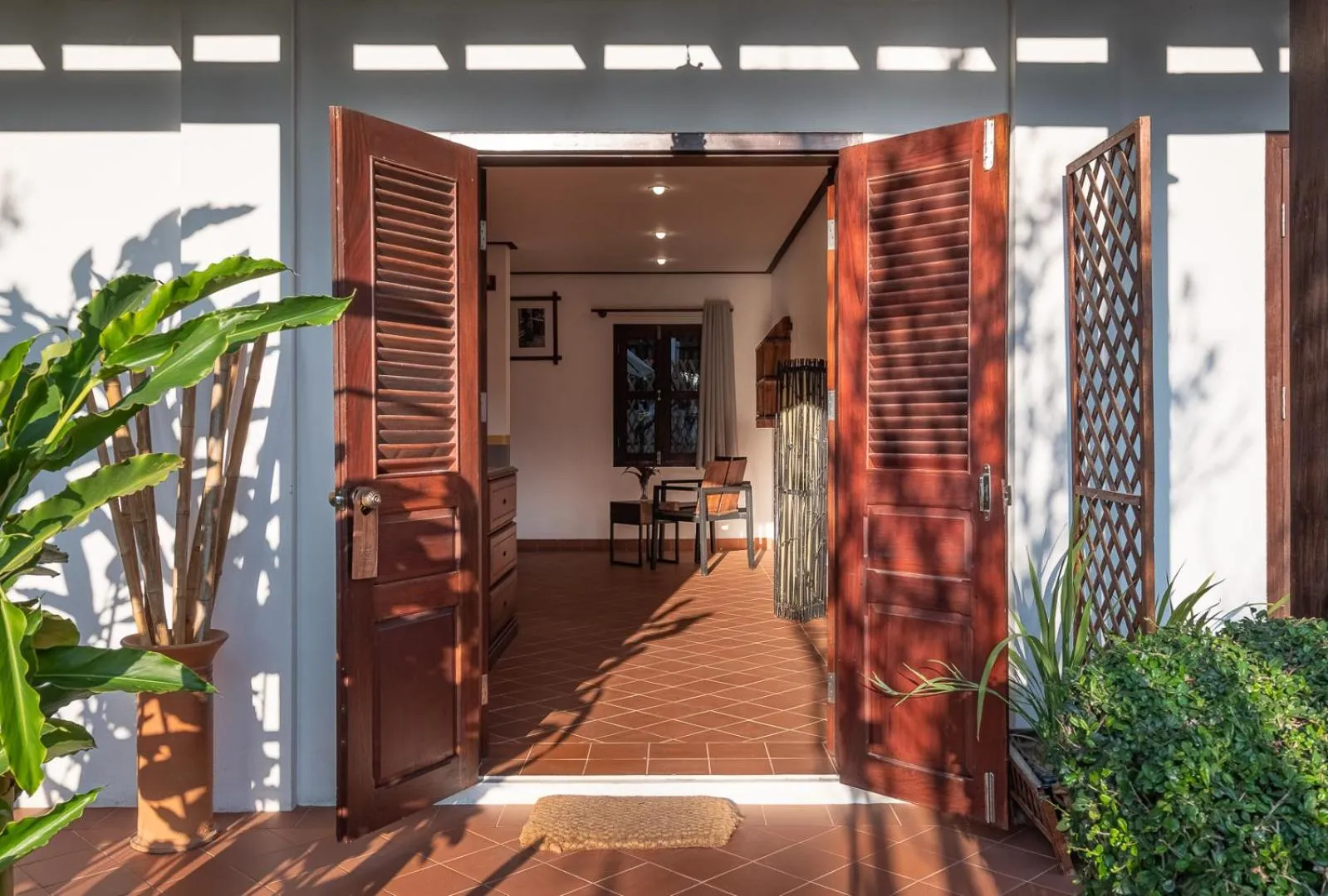 Patio in Sanctuary Hotel Luang Prabang