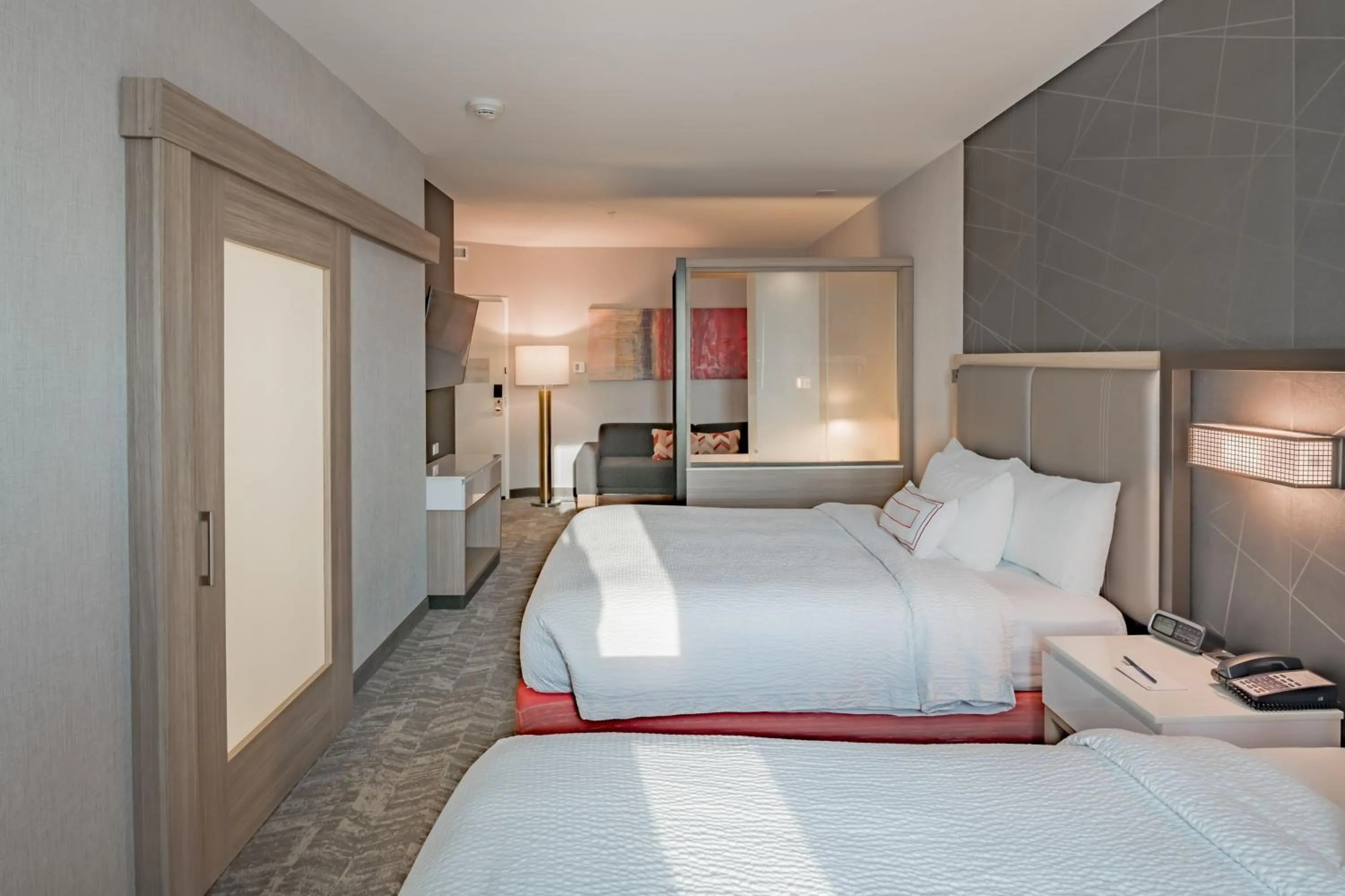 Photo of the whole room, Bed in SpringHill Suites Dallas Central Expressway