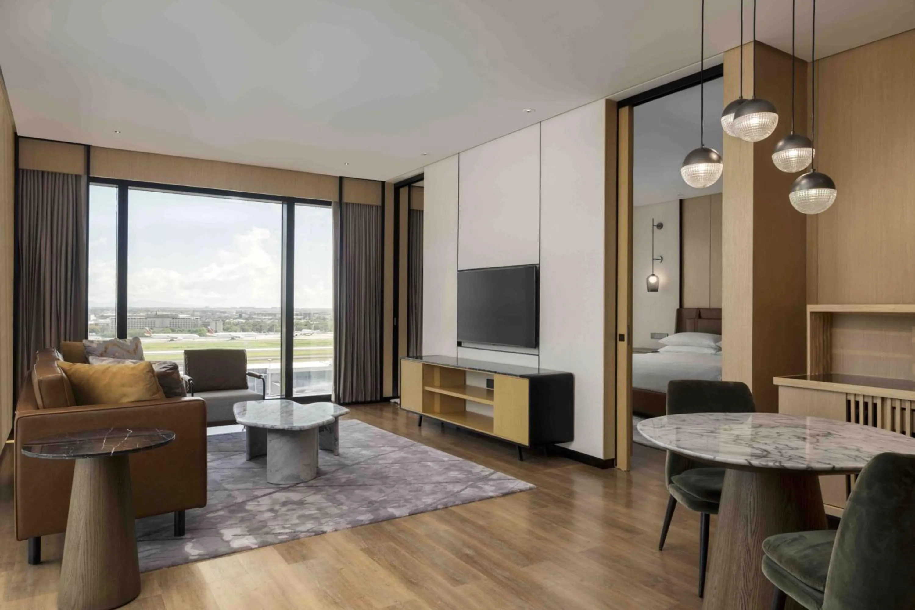 Living room in Sheraton Manila Hotel at Newport World Resorts