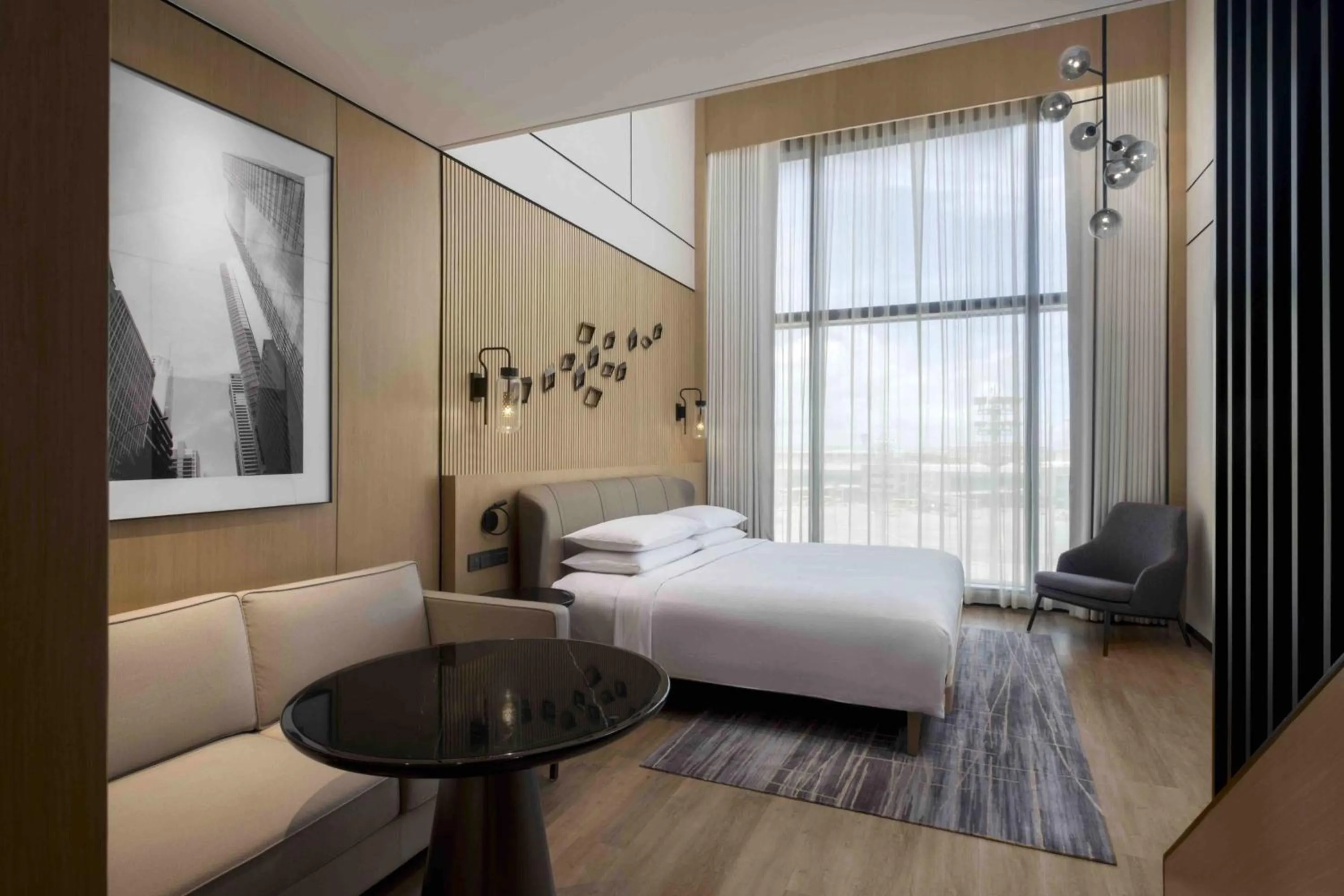 Bedroom, Bed in Sheraton Manila Hotel at Newport World Resorts