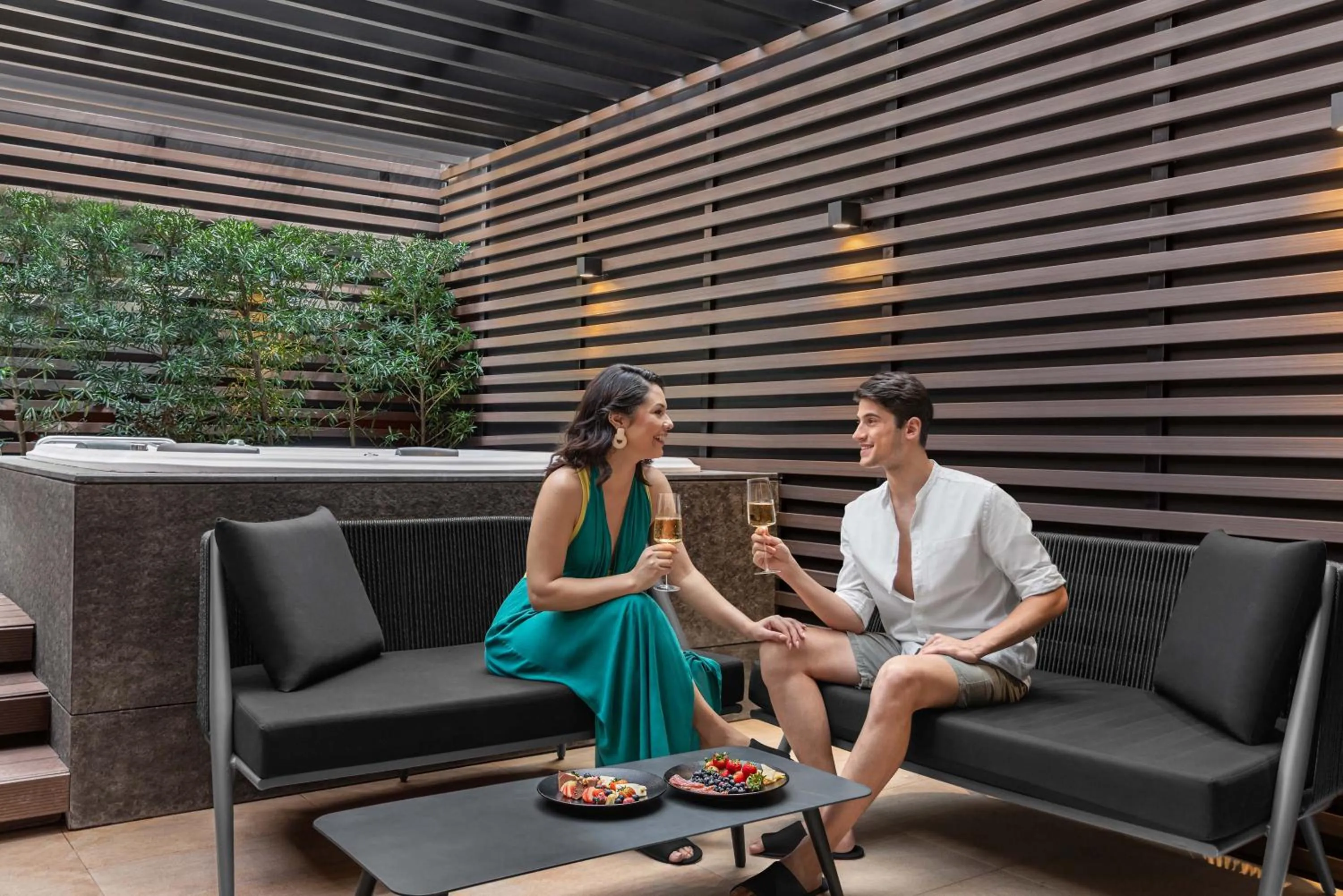 Guests in Sheraton Manila Hotel at Newport World Resorts