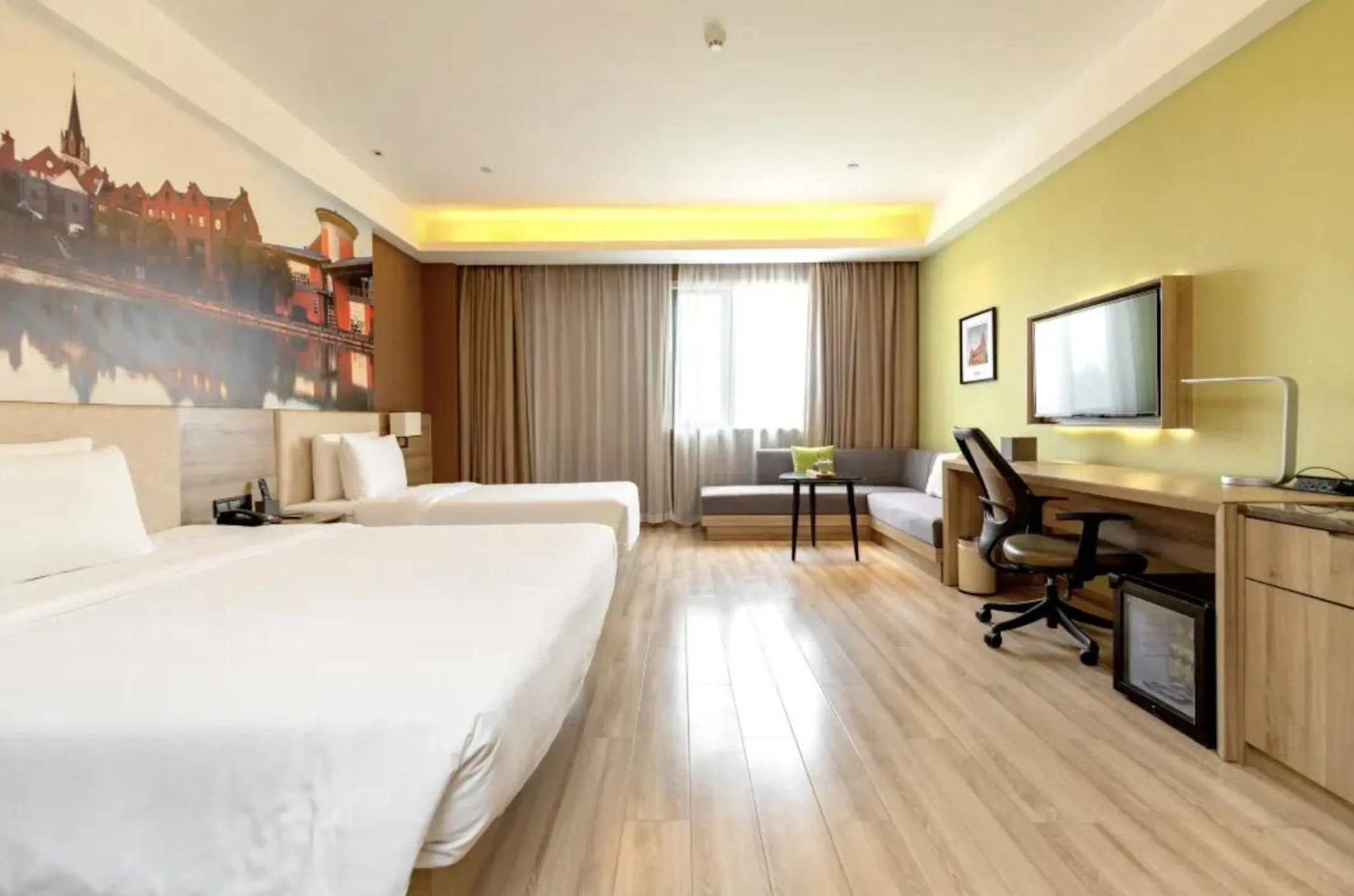 Bedroom, Bed in Atour Hotel Shanghai Xinzhuang