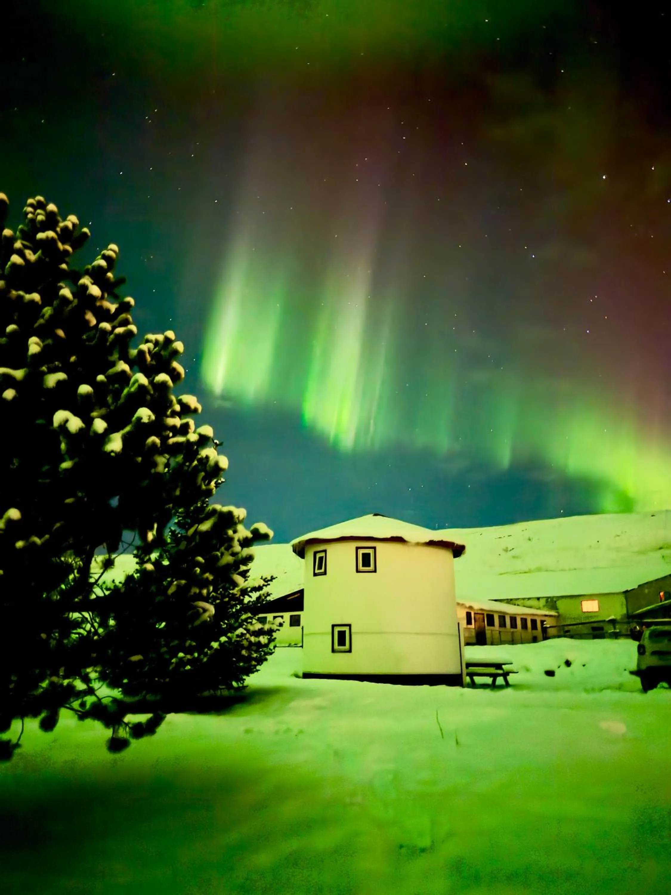 Night in Aurora Farm Hotel