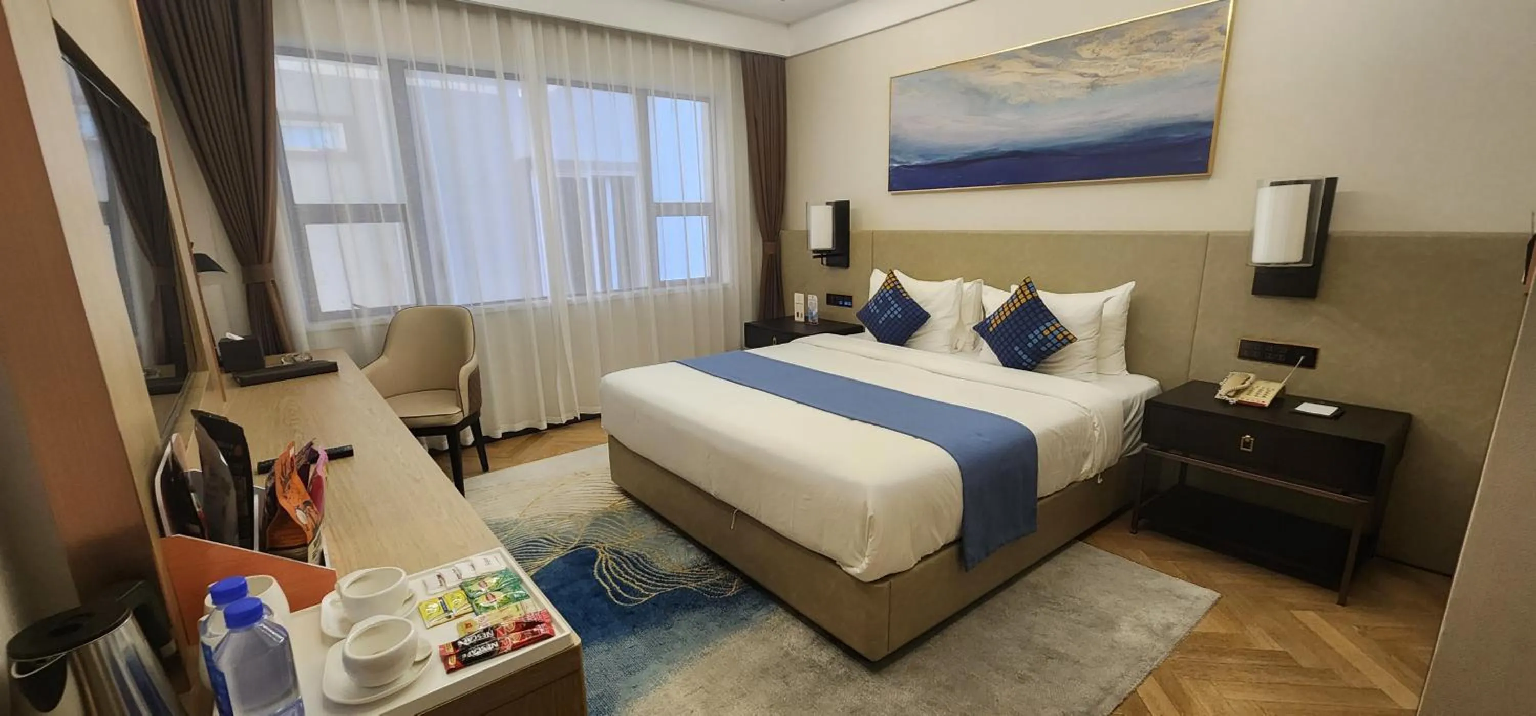 Bed in Ocean Delight Boutique Hotel 海悦精品酒店