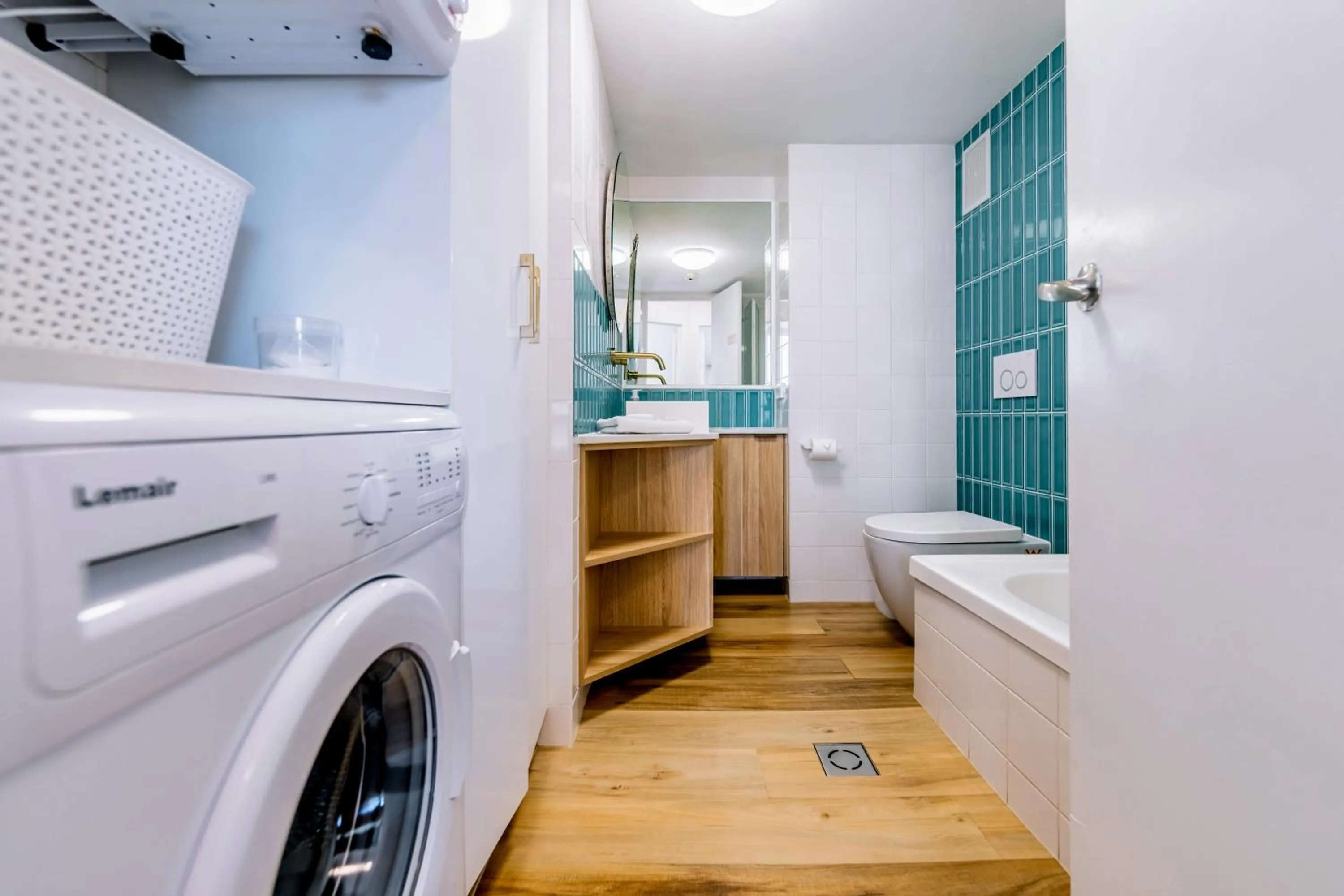 Bathroom in Olympus Beachfront Apartments