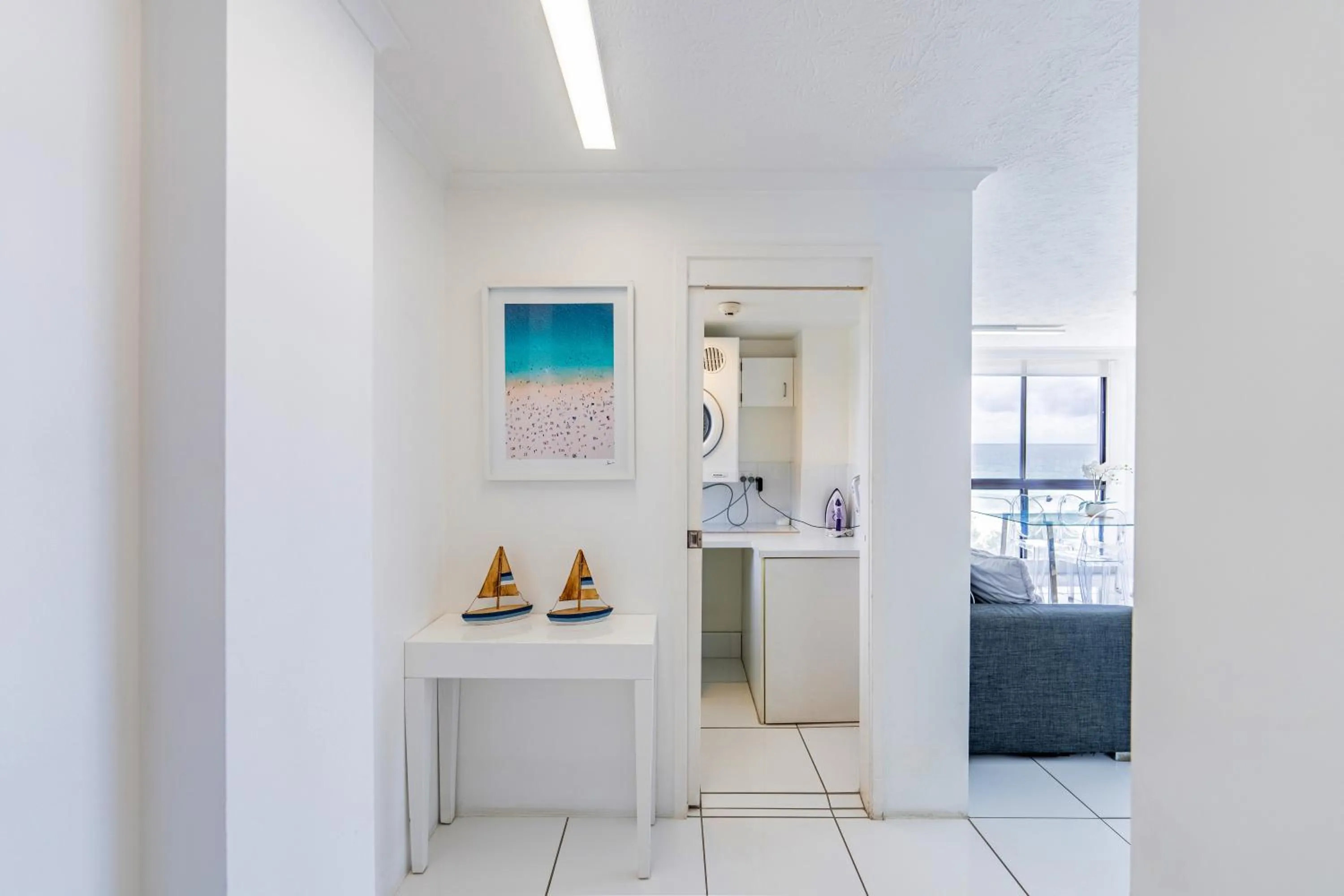 laundry in Olympus Beachfront Apartments