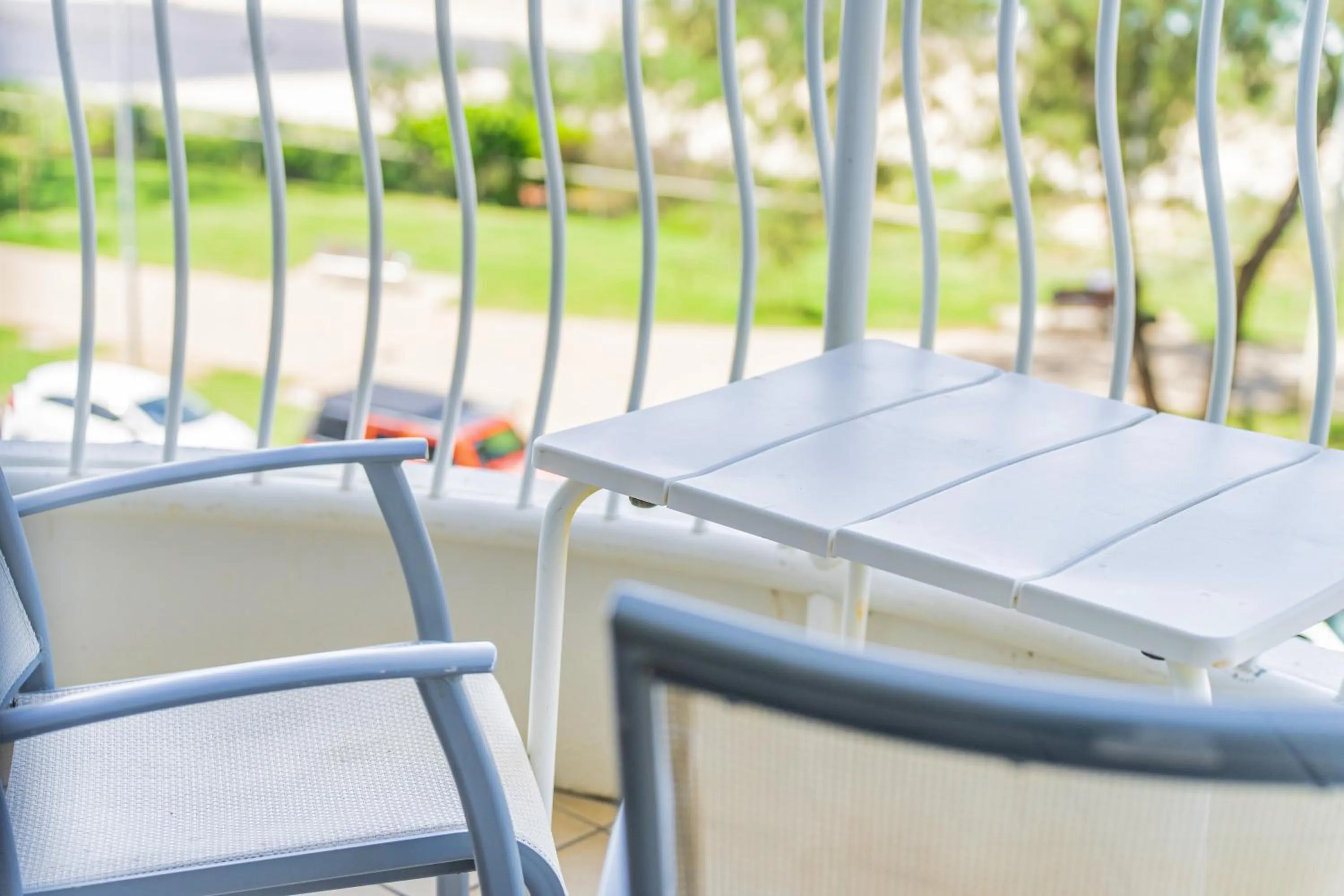 Balcony/Terrace in Olympus Beachfront Apartments