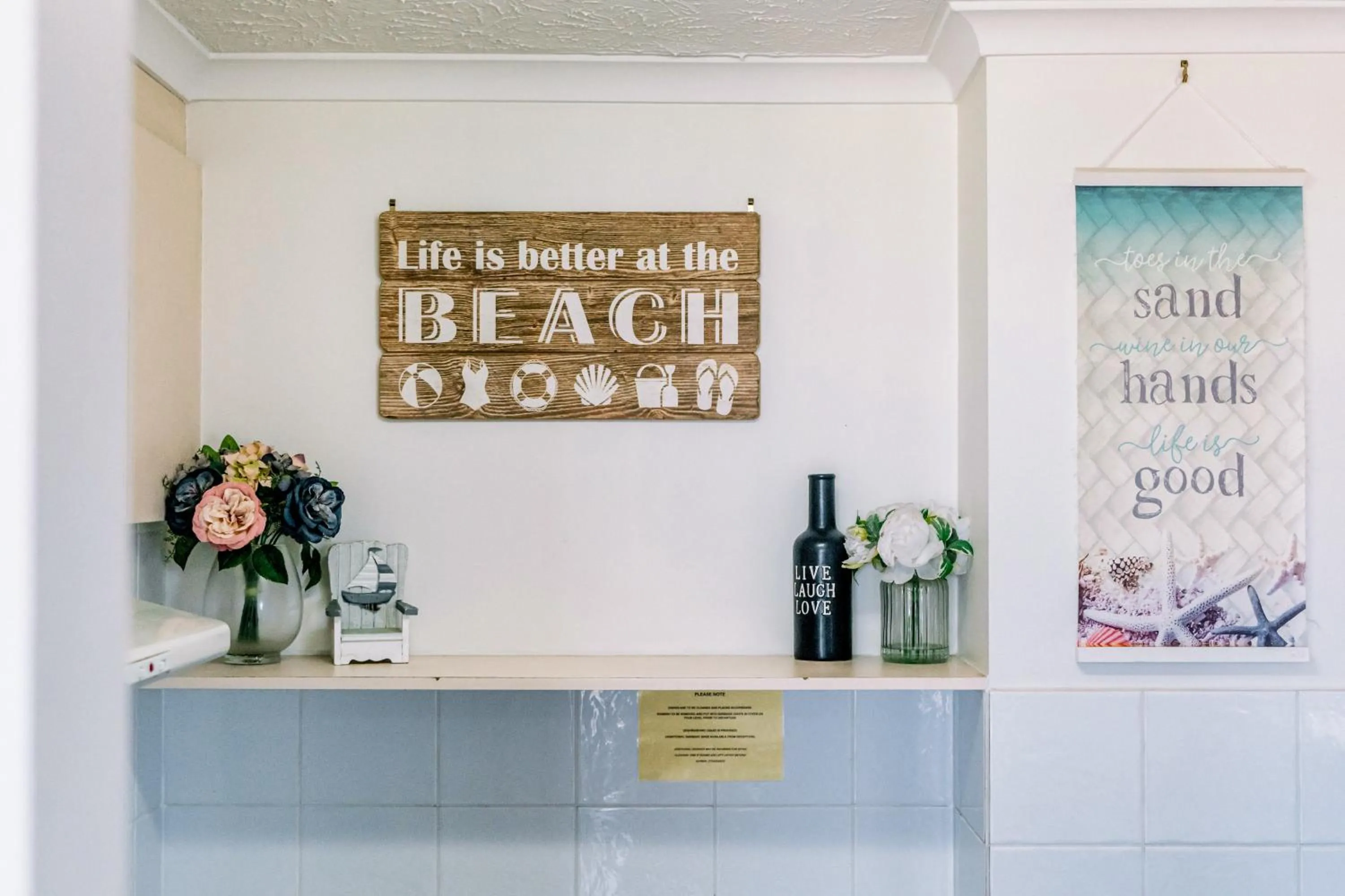 kitchen in Olympus Beachfront Apartments