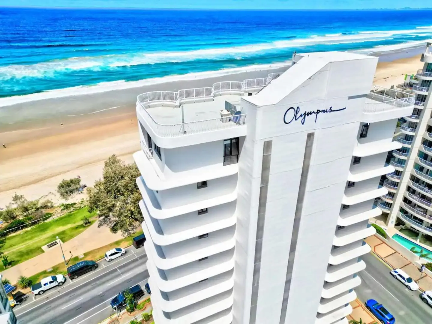 Property building in Olympus Beachfront Apartments