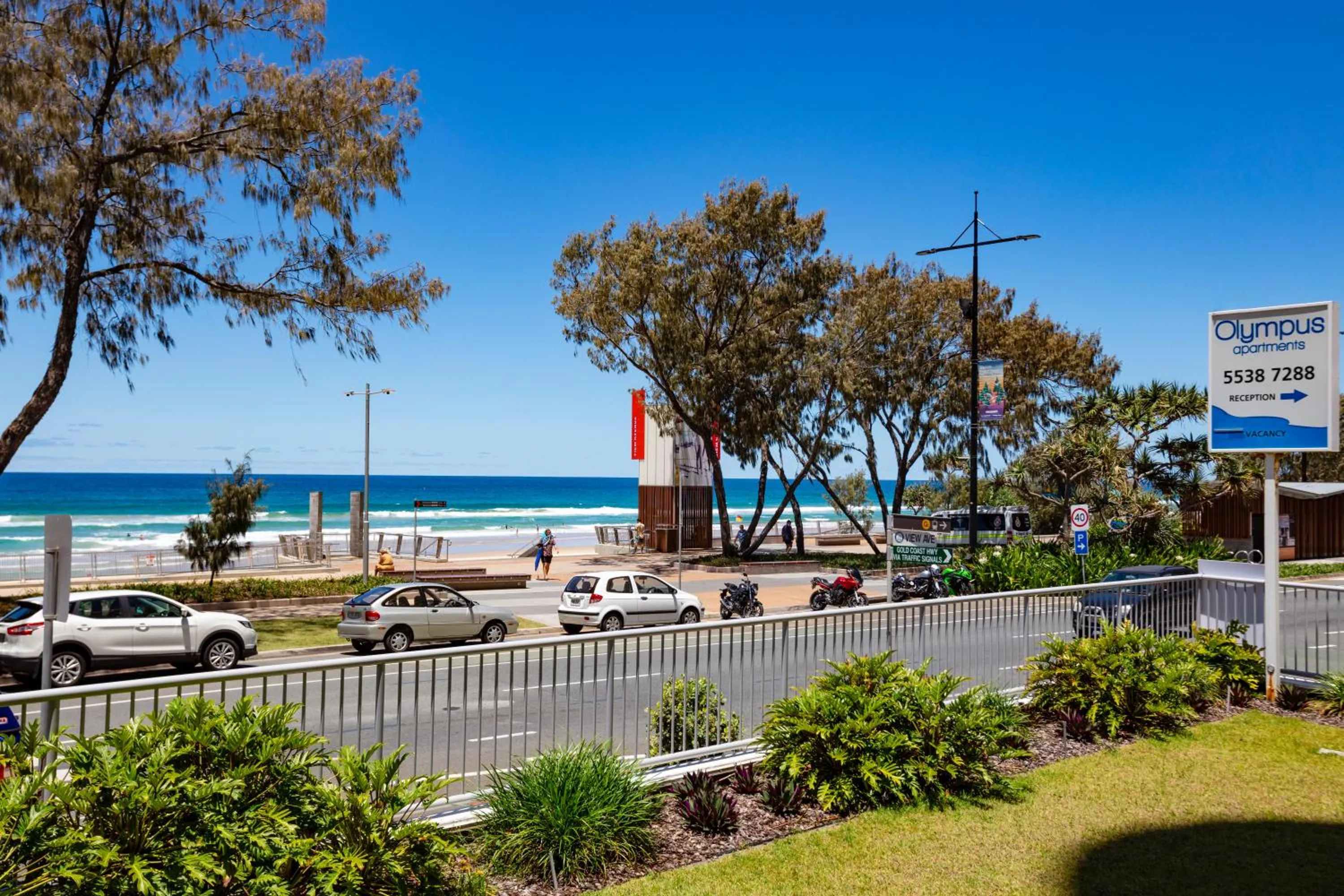 Balcony/Terrace in Olympus Beachfront Apartments